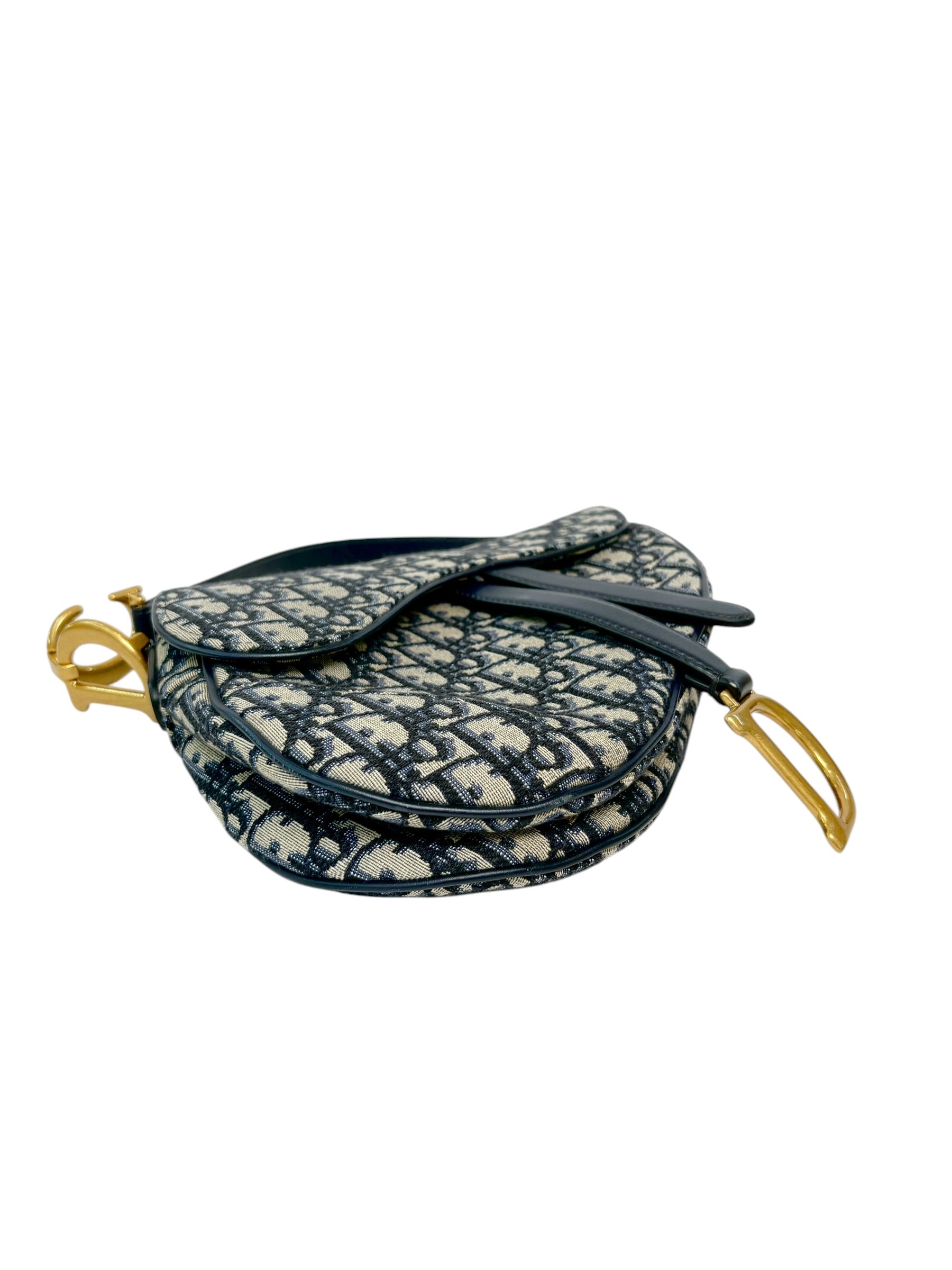 Dior Blue Oblique Saddle Bag