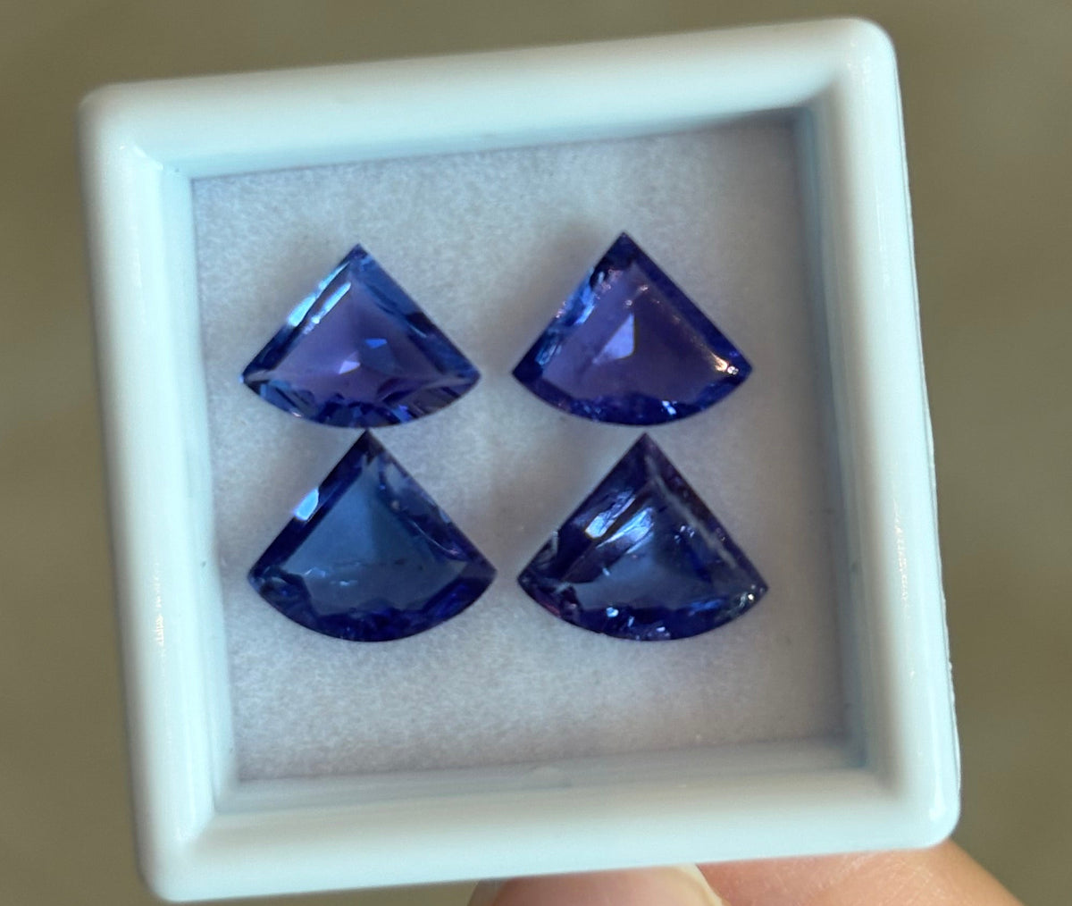 4.35ct Tanzanite Rose Cut Set (4pcs) THAIC1297