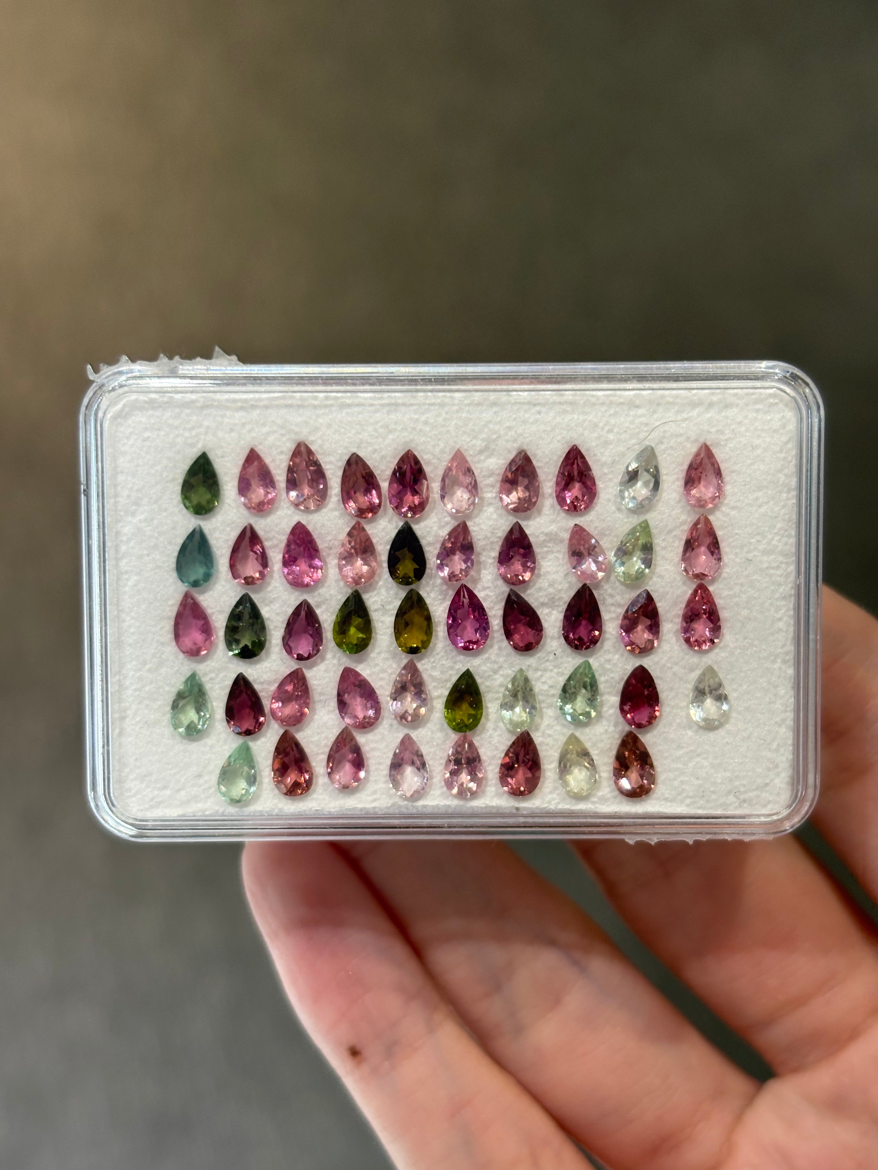 9.66ct Tourmaline Set 5x3mm half DXBCS4988