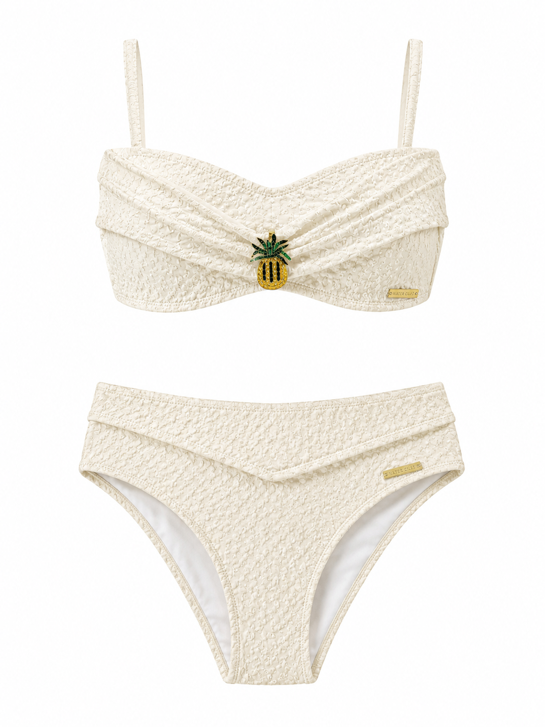 WHITE 2 PIECES SWIMSUIT MCL12847