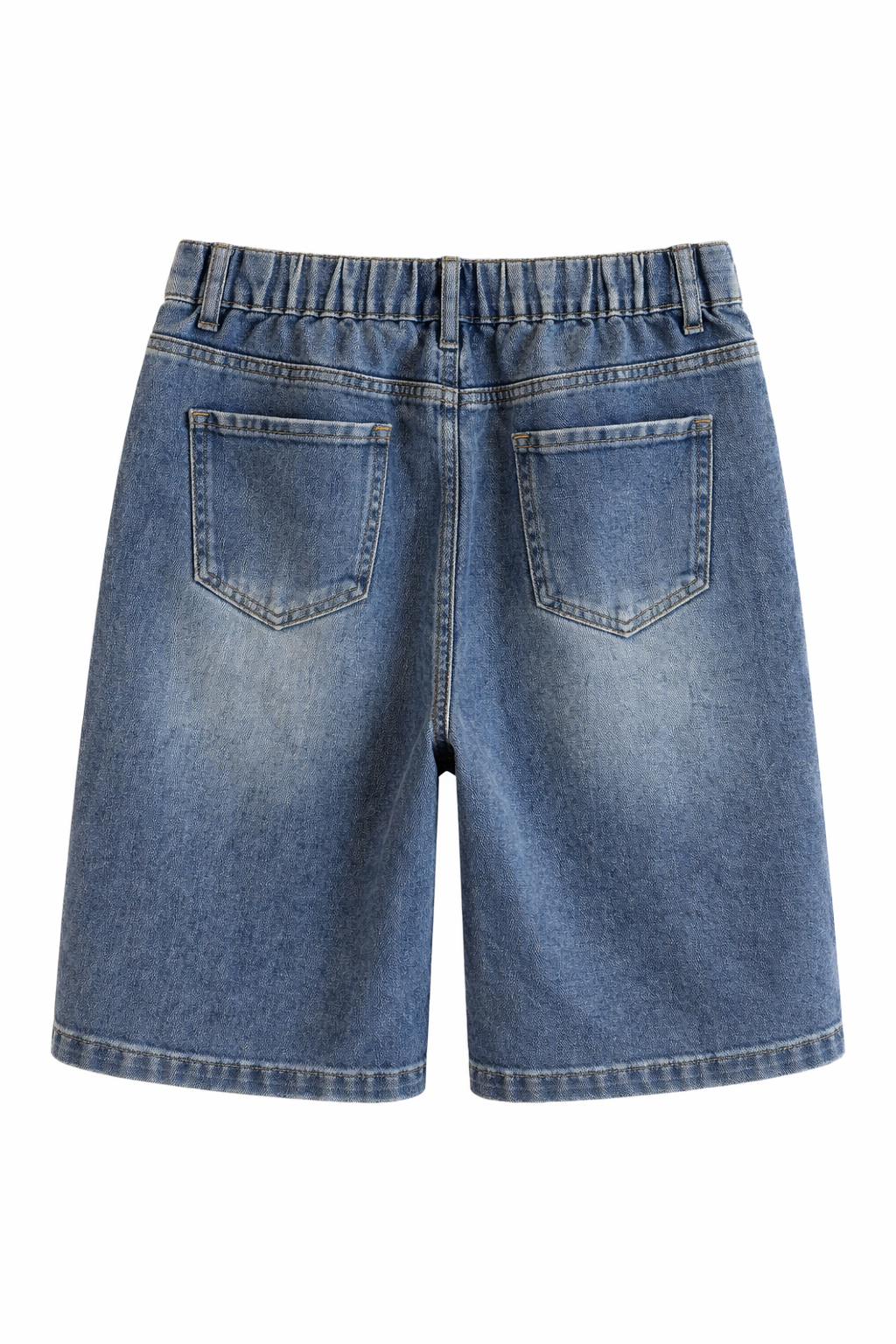 ELASTICATED BACK DENIM BERMUDA SHORT (بنطلون جينز)