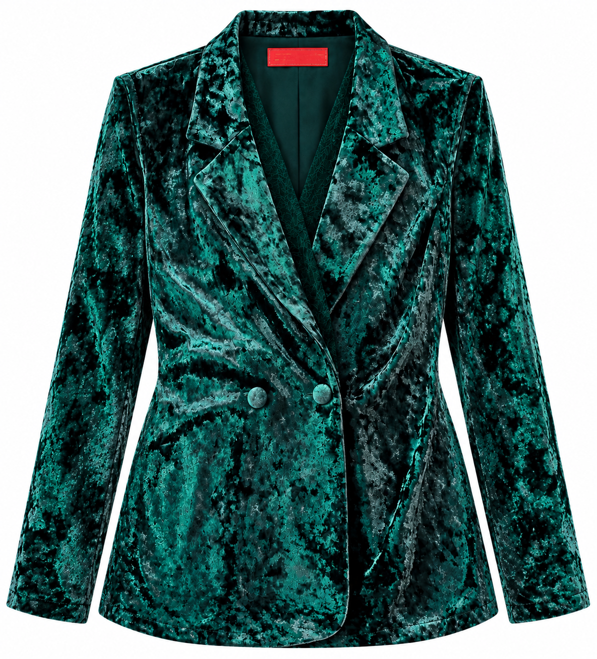 JACKET JANA VELVET GREEN LACE MCL13488