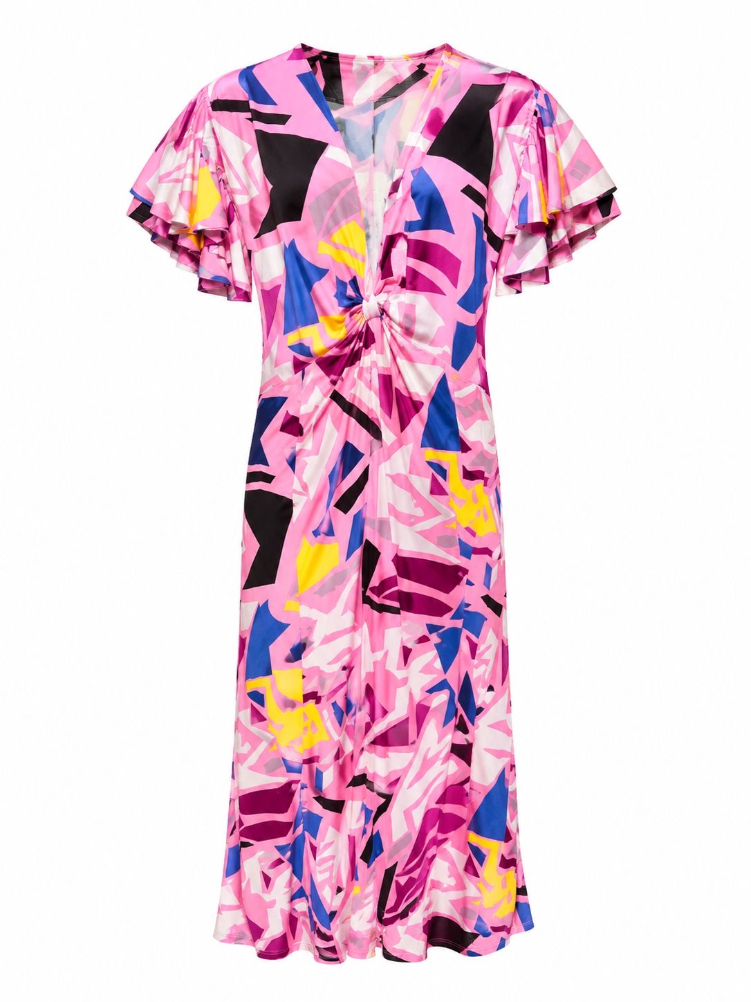DRESS RUFFLES PINK MOSAIC MCL11837