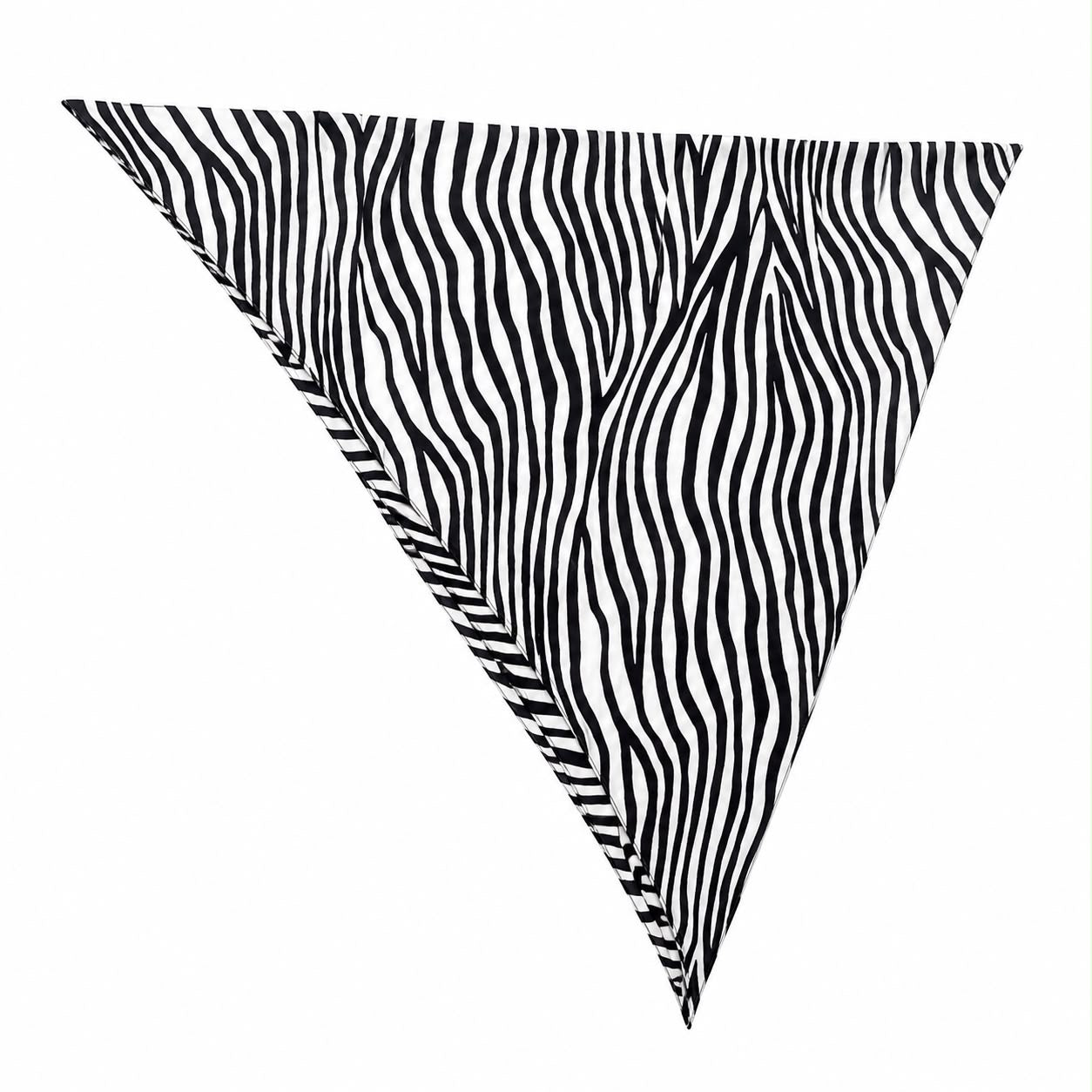 MAXI SCARF WHITE AND BLACK ZEBRA MCL12982