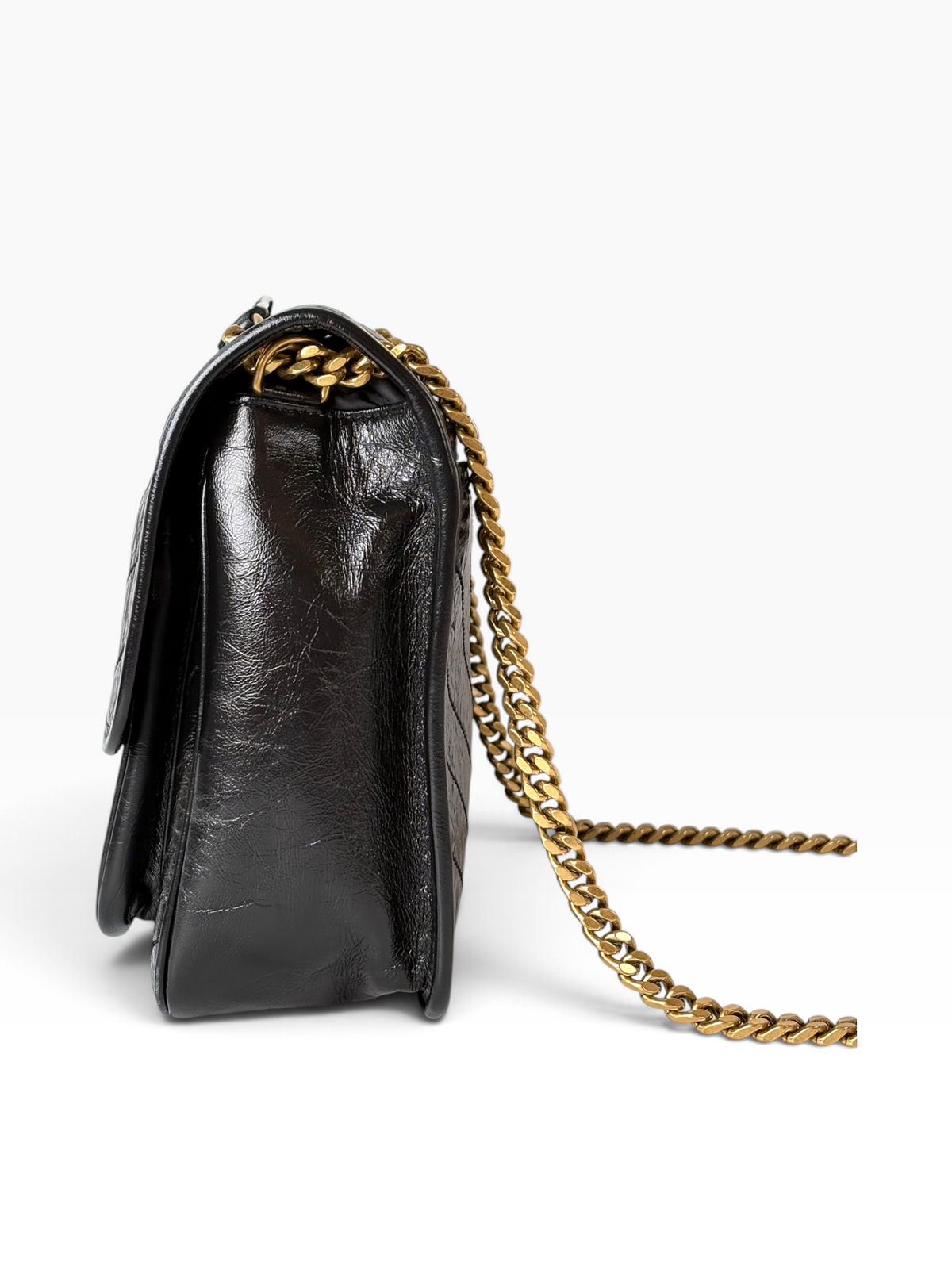 YSL Niki Medium Black Bag with Gold Hardware