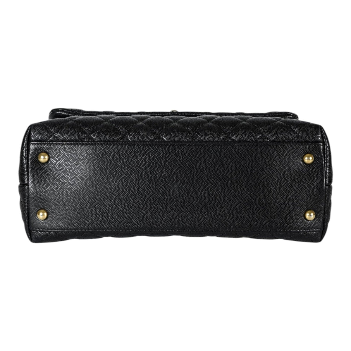 Chanel Black Medium Coco Handle Bag with GHW - Full Set