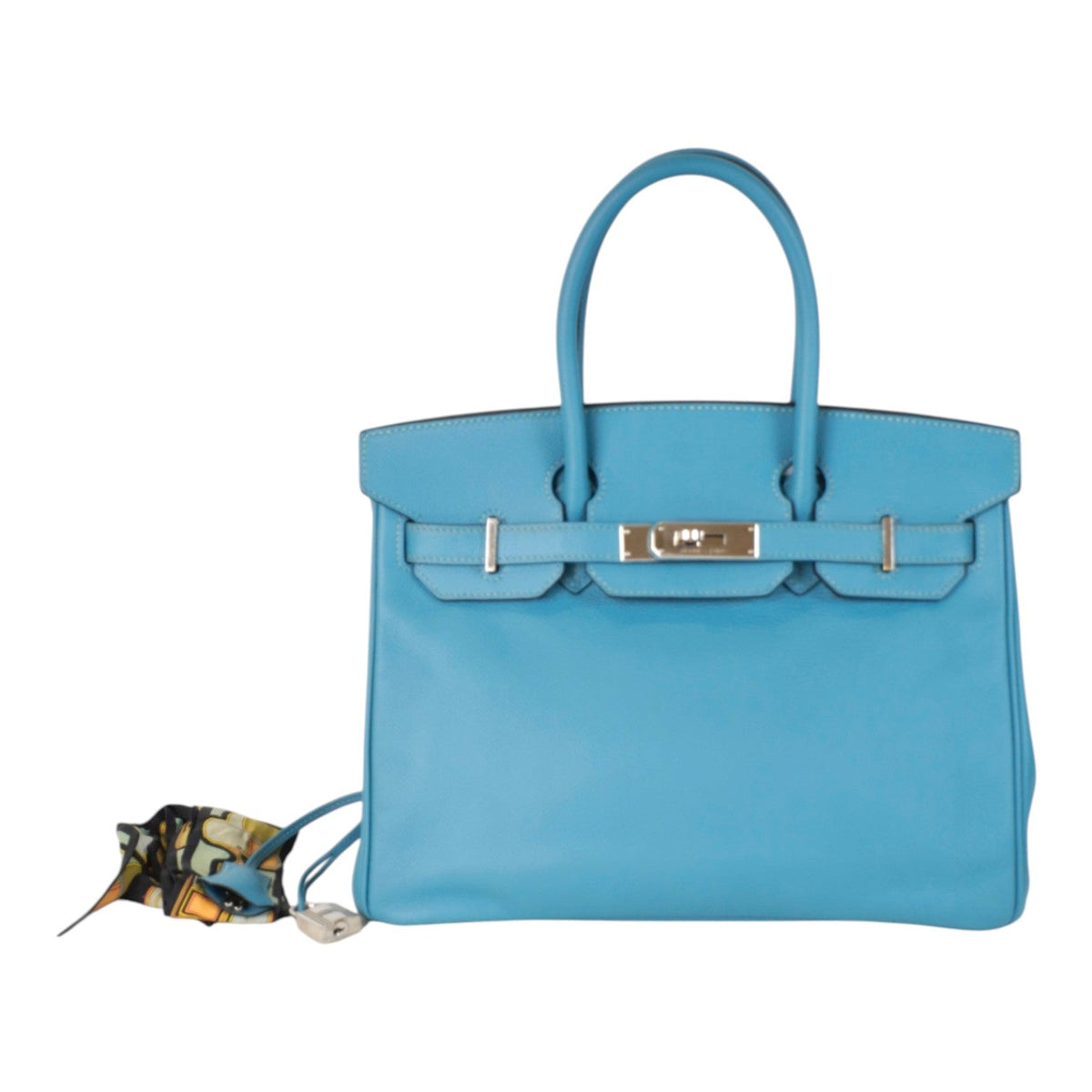 Hermes Birkin 30 in Blue Jean Epsom with PHW