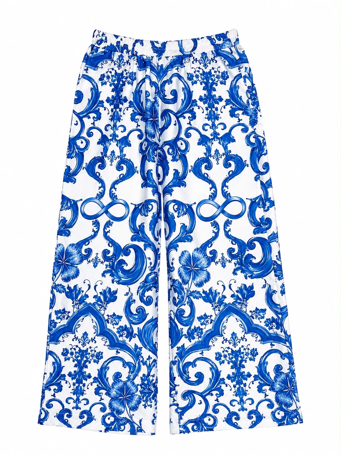 TROUSER JACKOMO BLUE MOSAIC SILK MCL11747