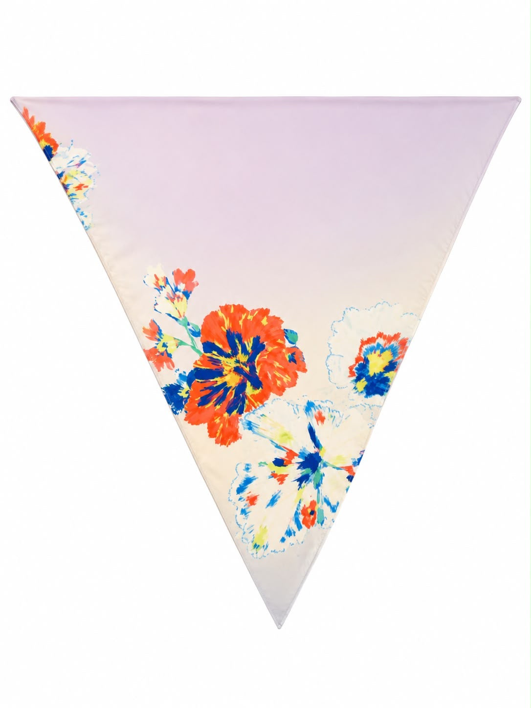 MAXI SCARF PURPLE GRADIENT FLORAL MCL12984