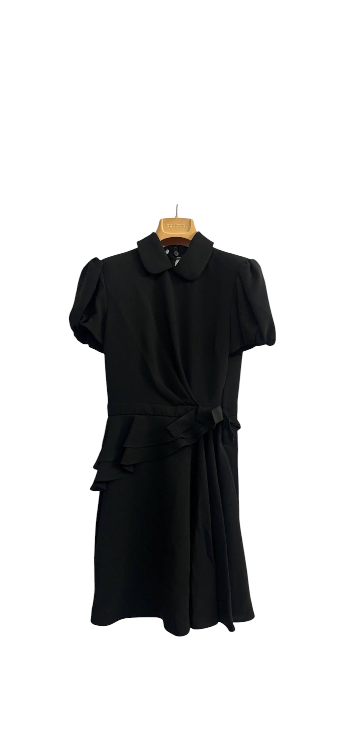 Miu Miu Dress Black New Sz38 DLT8241