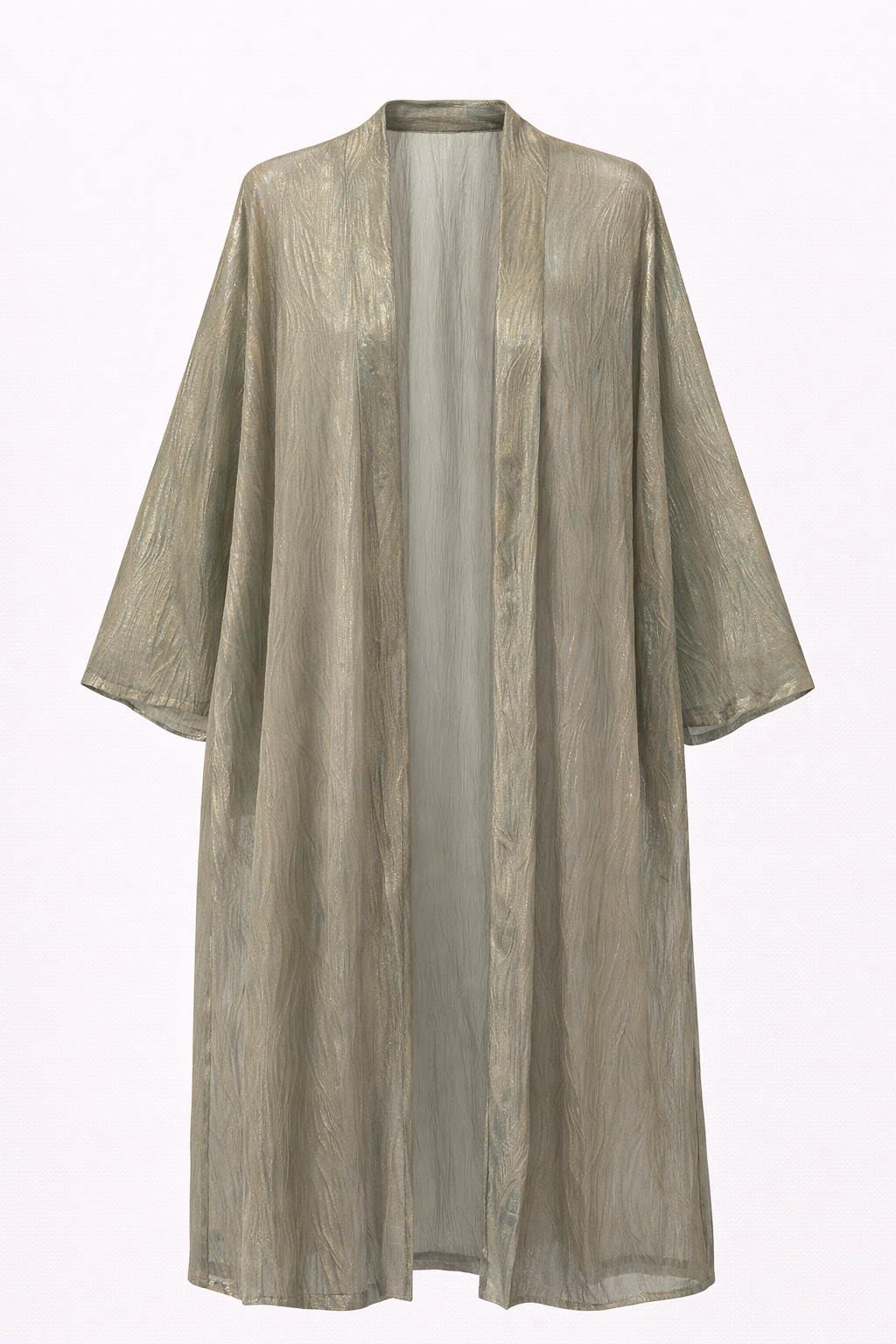 KIMONO NADEEM LUREX CHIFFON GREEN MCL00237