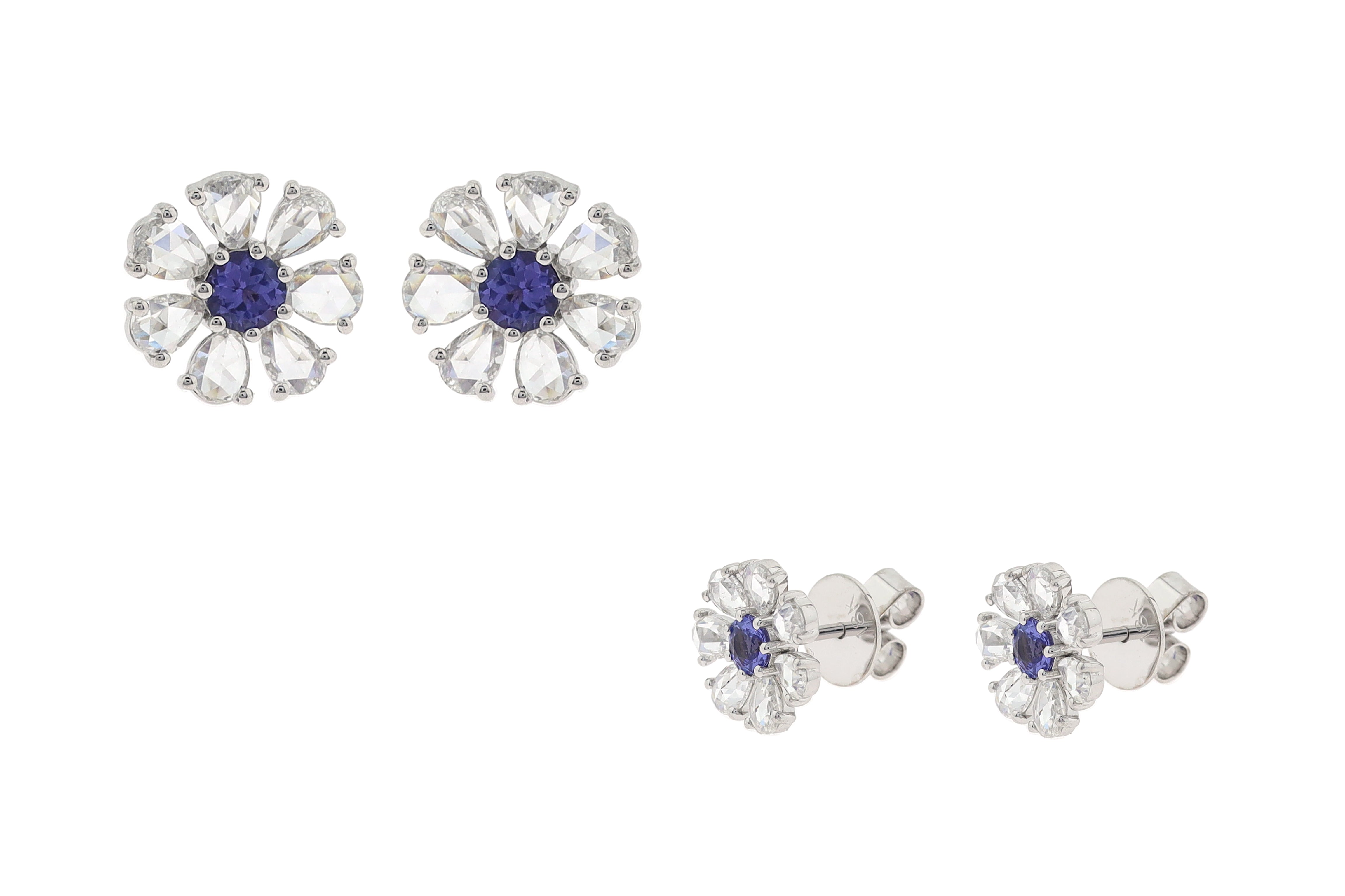1.66ct EX PEAR RC TANZANITE FULL CUT (H) EARRINGS E7705