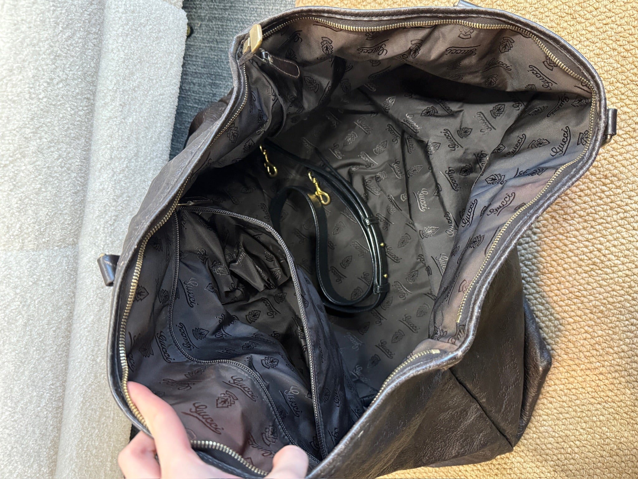 Gucci Guccissima Leather Tote Bag