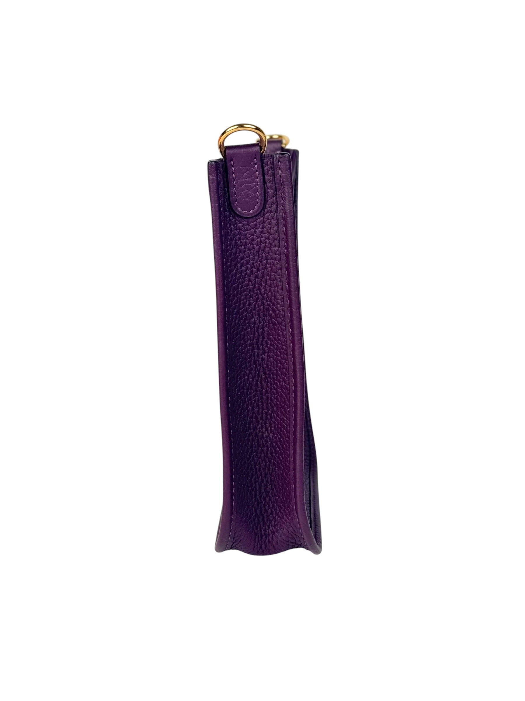 Hermes Mini Evelyne Purple Bag - Full Set