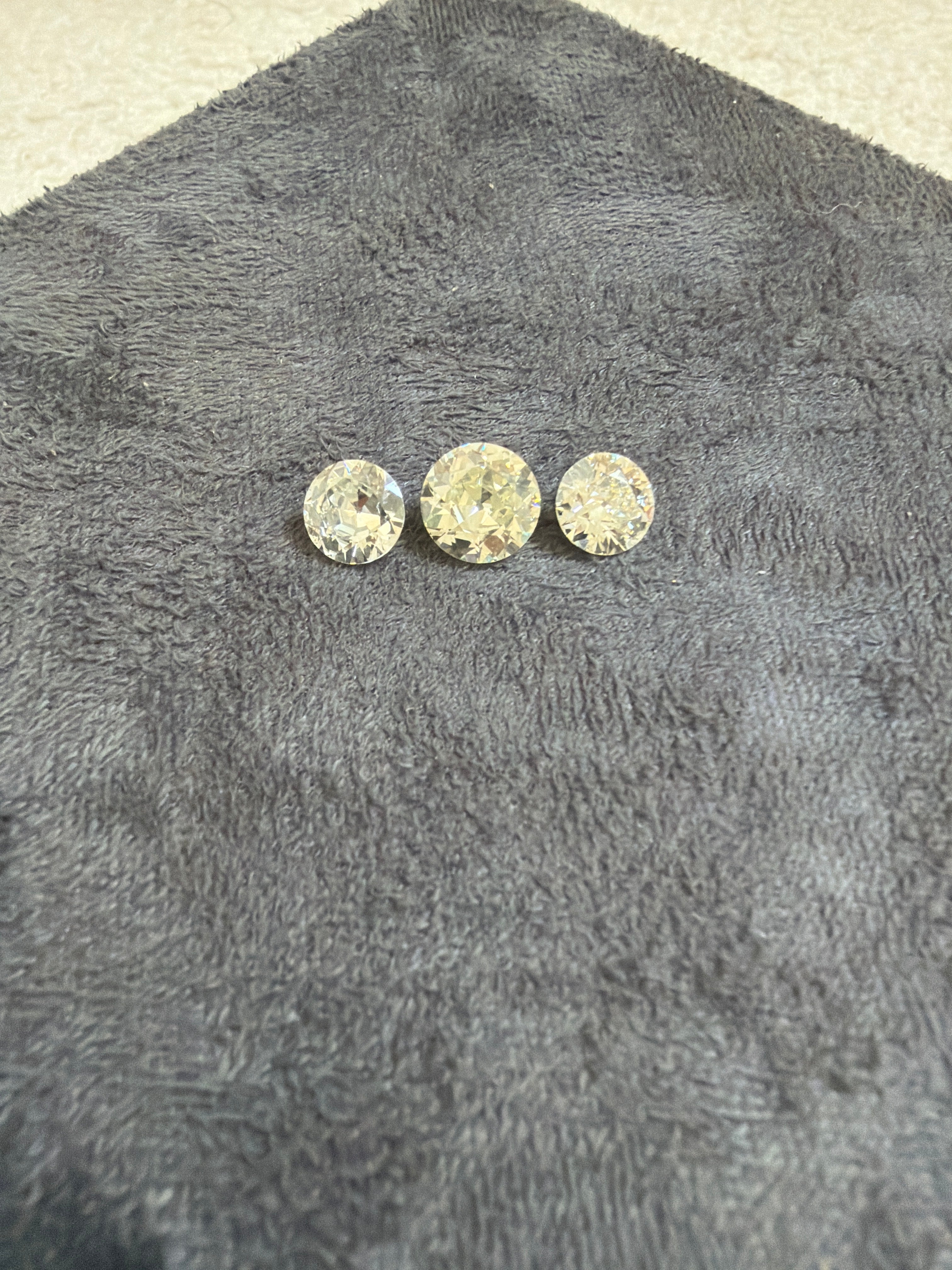 3.52CT OLD EUROPEAN CUT HIJ COL VS/SI DIAMONDS FOR RING ANC1840