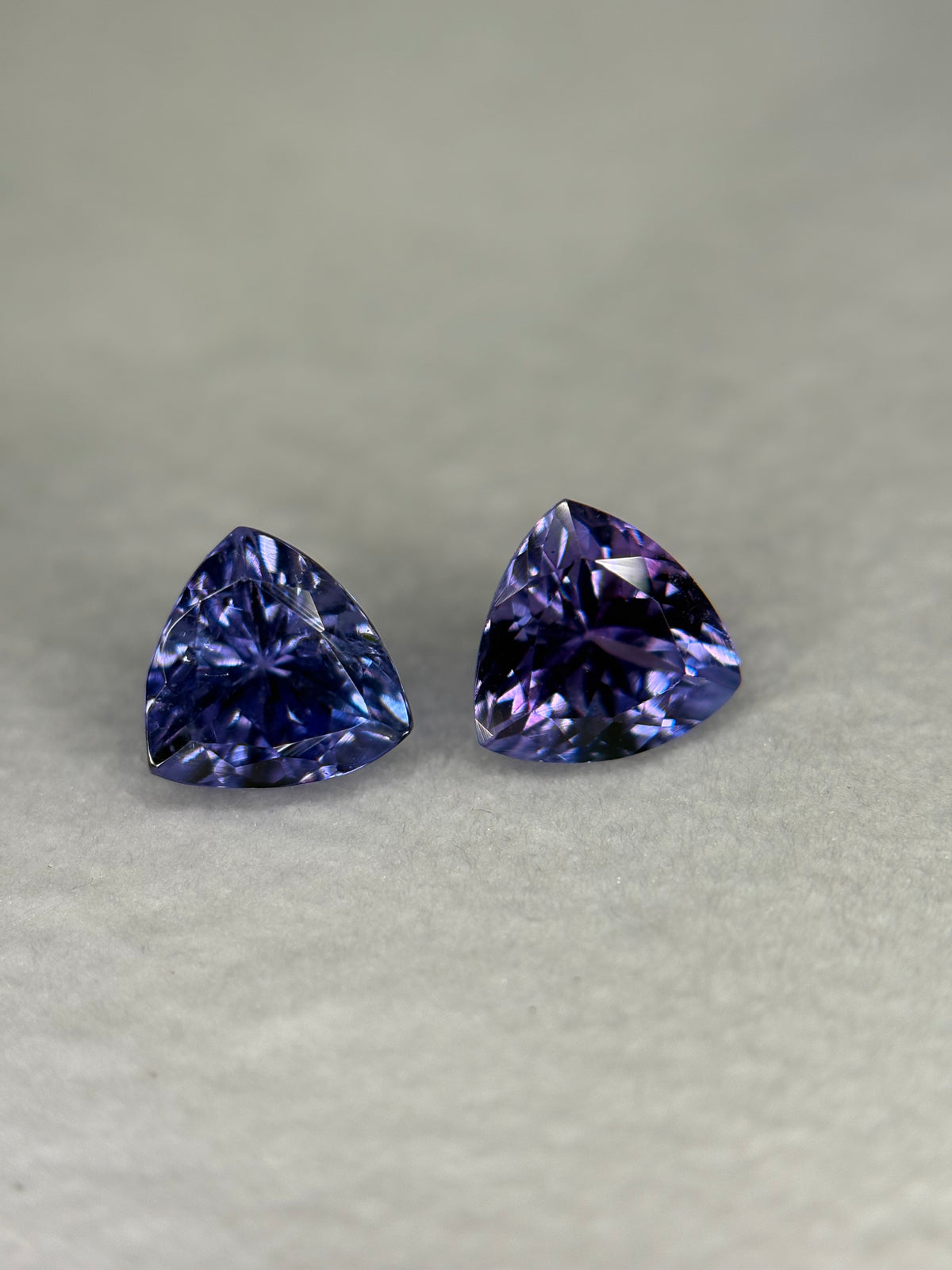 1.70ct Tanzanite Trillion PAIR THAIC1309