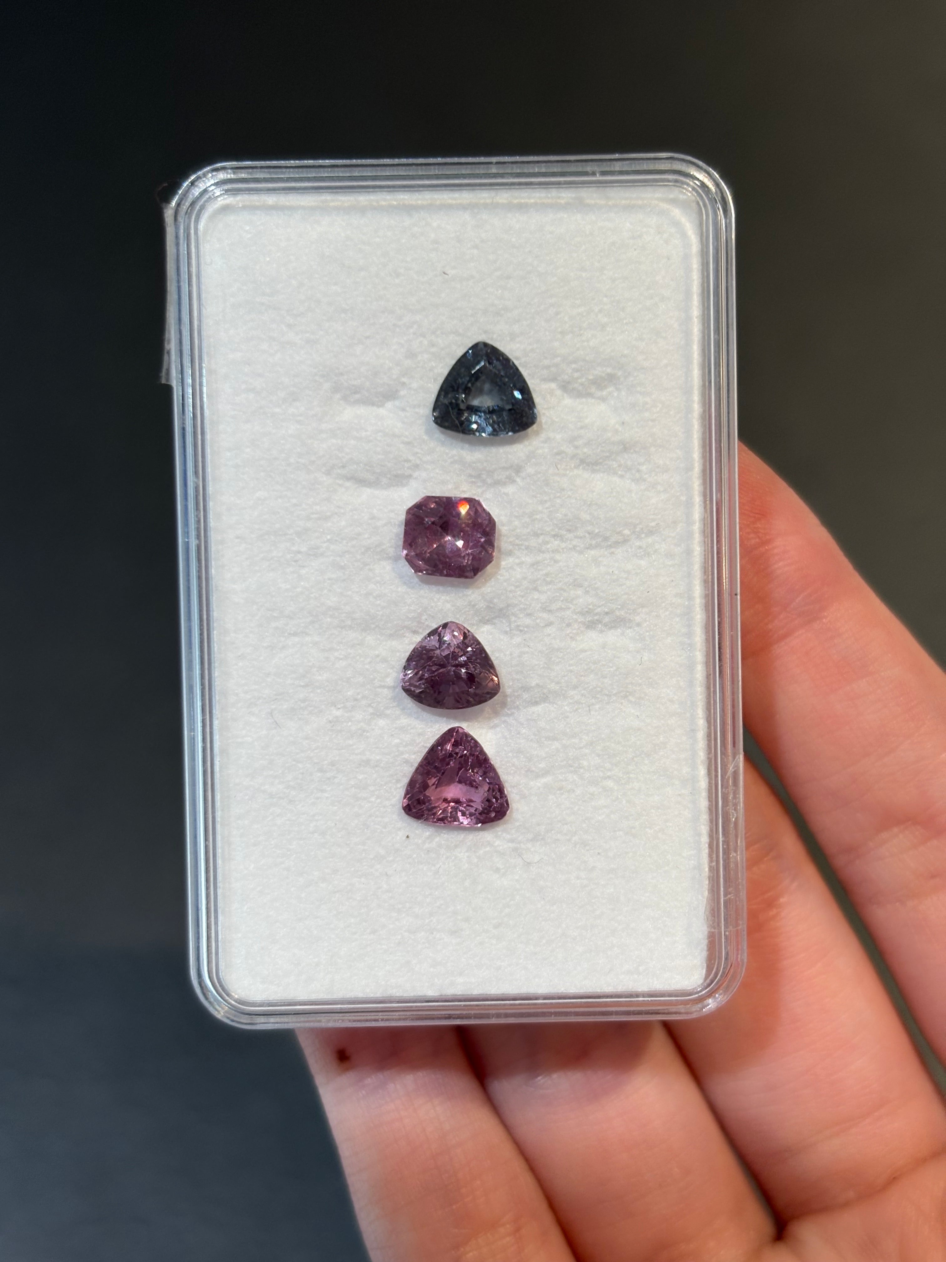 4.64ct Spinel Trillion/Octagon Set 4pcs DXBCS5702