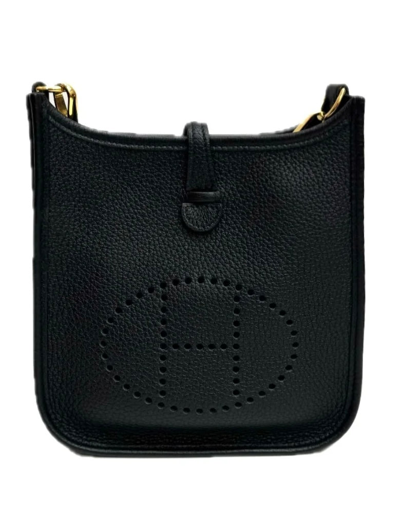 Hermes Evelyn Mini Black with GHW