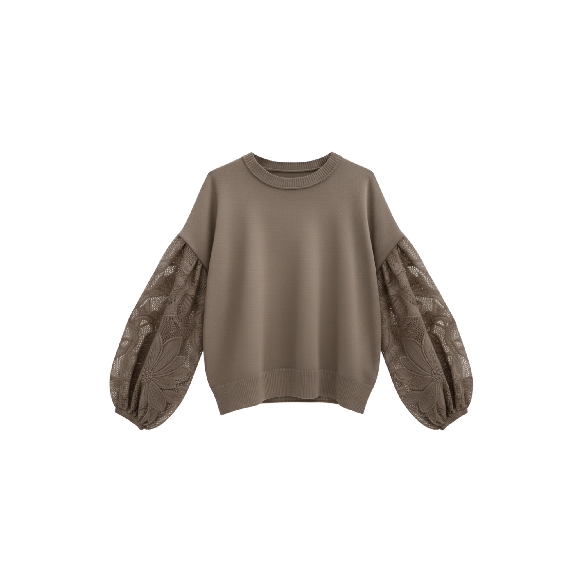 EMBROIDERED PUFFY SLEEVES TOP (فستان)"DINA"