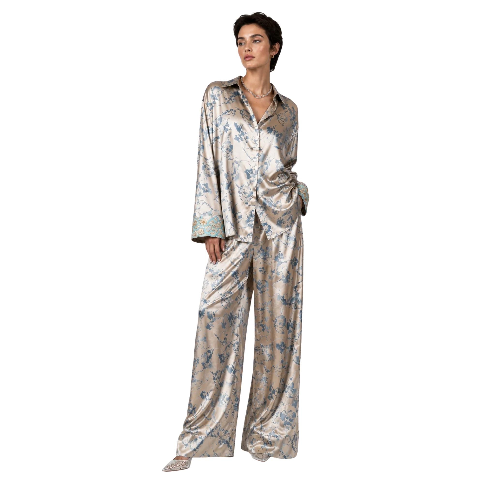 EMBROIDERED TWO-PIECE SET “SCHEHERAZADE BLOOM”