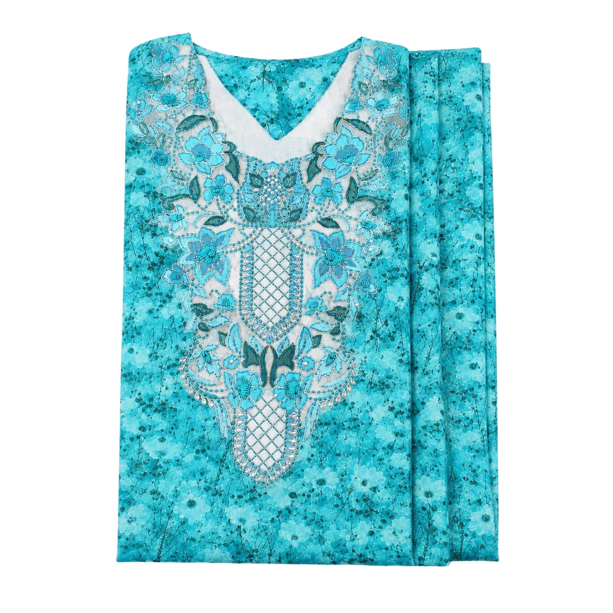 EMBROIDERED TWO-PIECE SET “SCHEHERAZADE BLOOM”