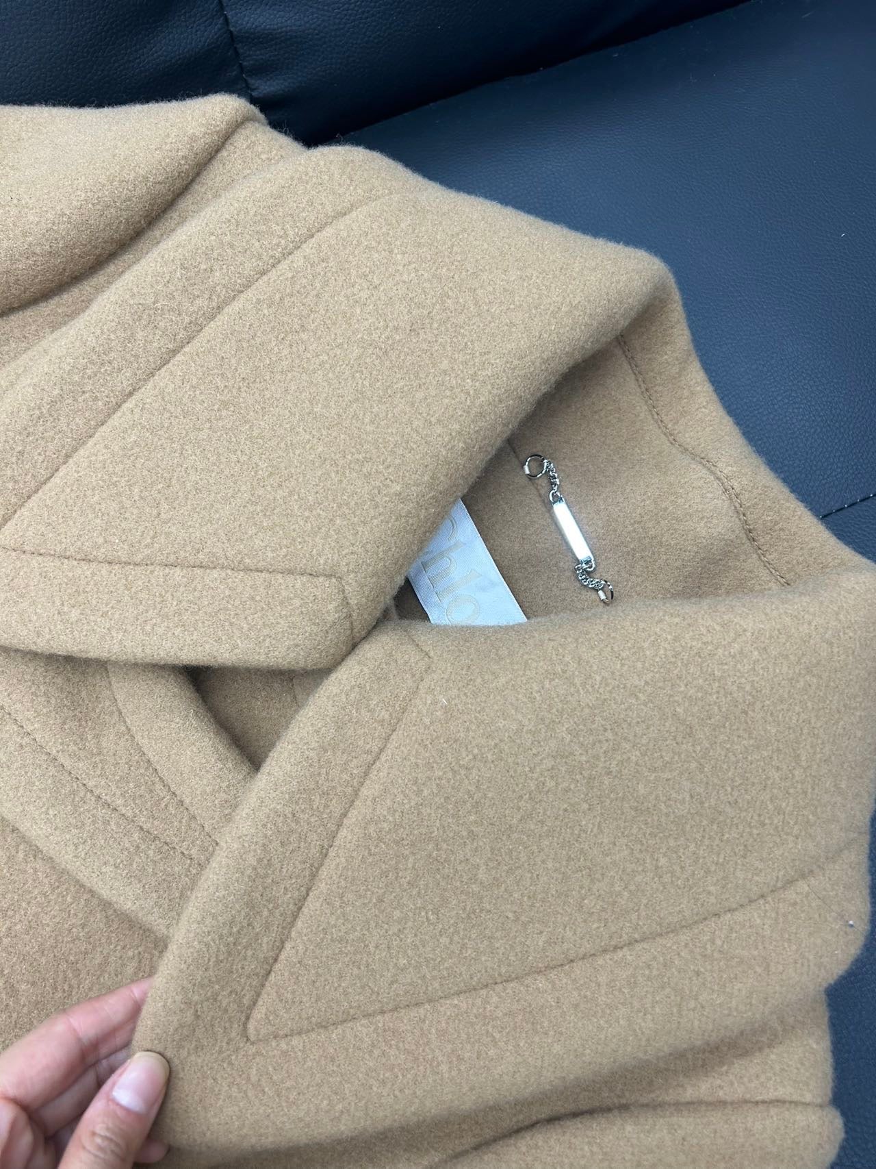 Chloe 蔻依 驼色 毛呢 大衣 面料 秋冬款 chloe Phoebe时期的作品