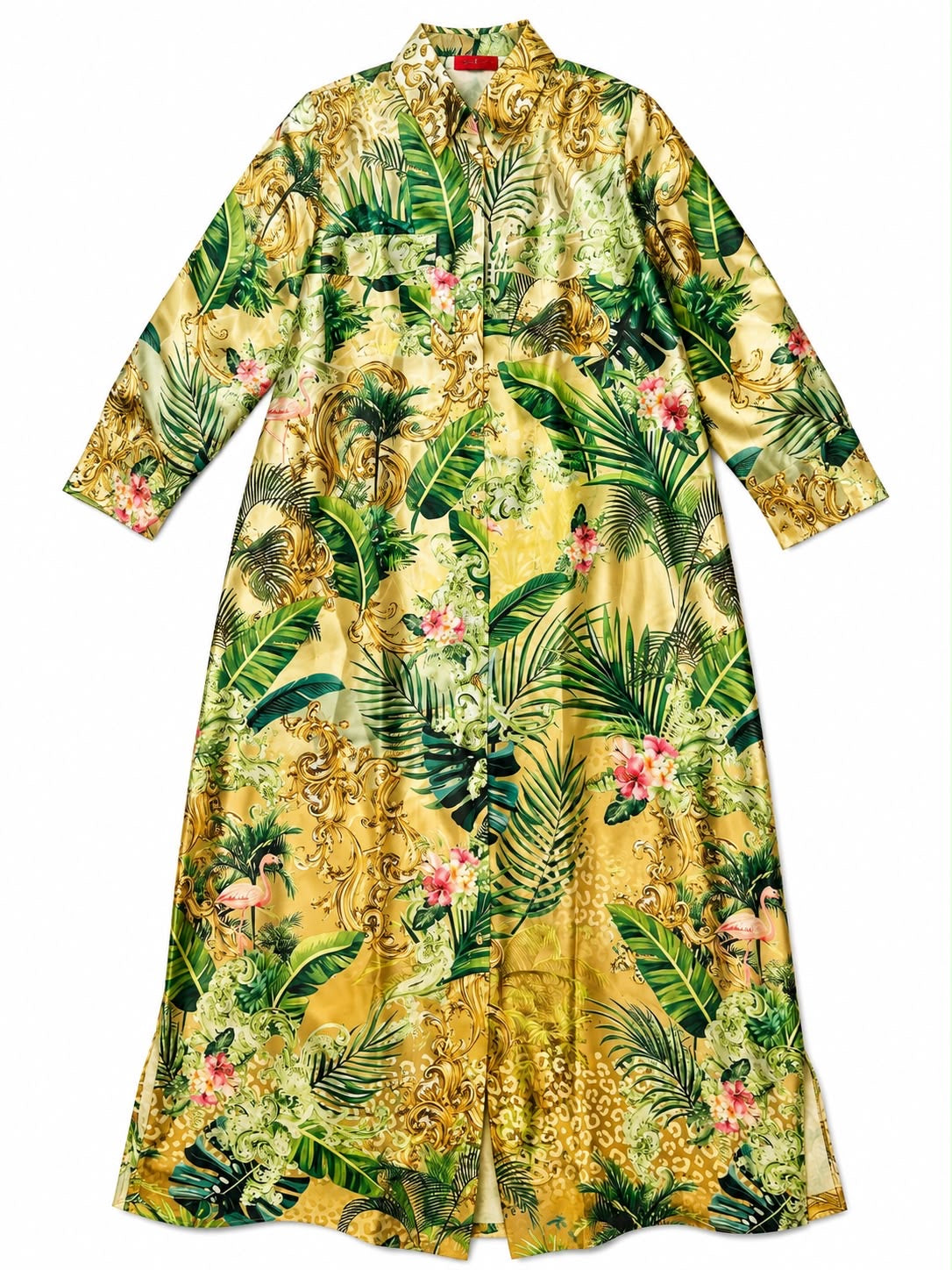 DRESS MORINNE JUNGLE BROWN GREEN MCL13147