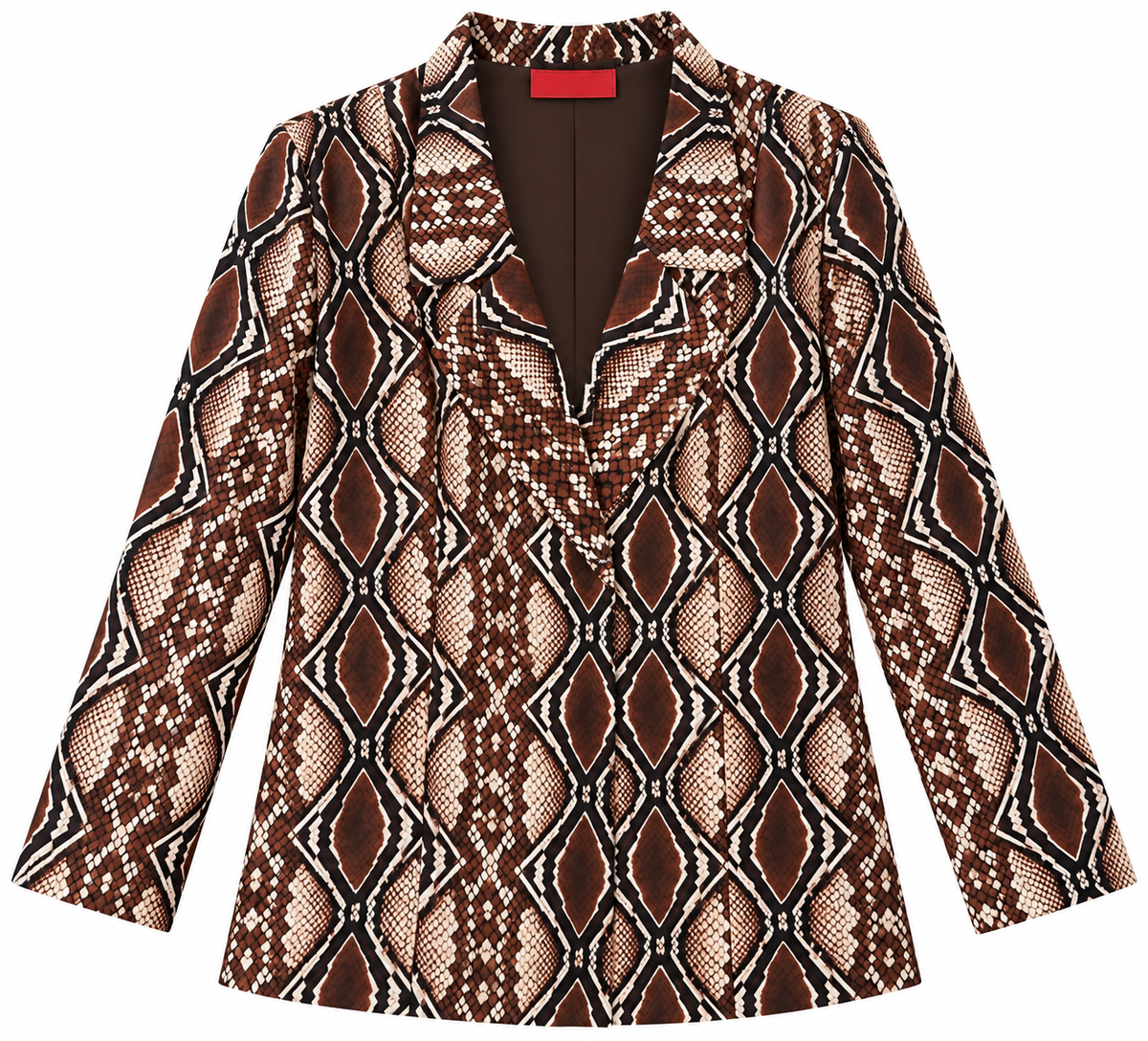 JACKET EASTWOOD SNAKE BROWN SILK COTTON MCL13480