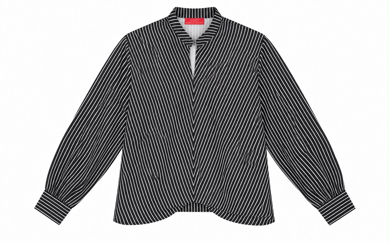 SHIRT OASINE PINSTRIPES BLACK WHITE MCL13155