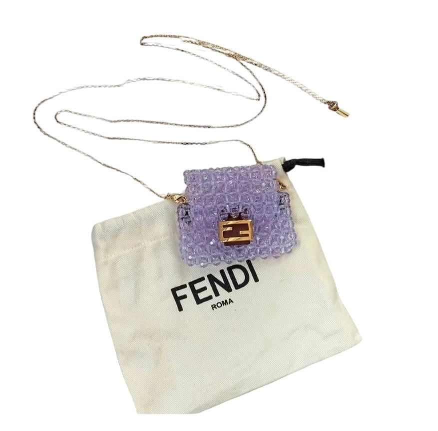 Fendi Pico Baguette Charm Purple Beads SYCYA140