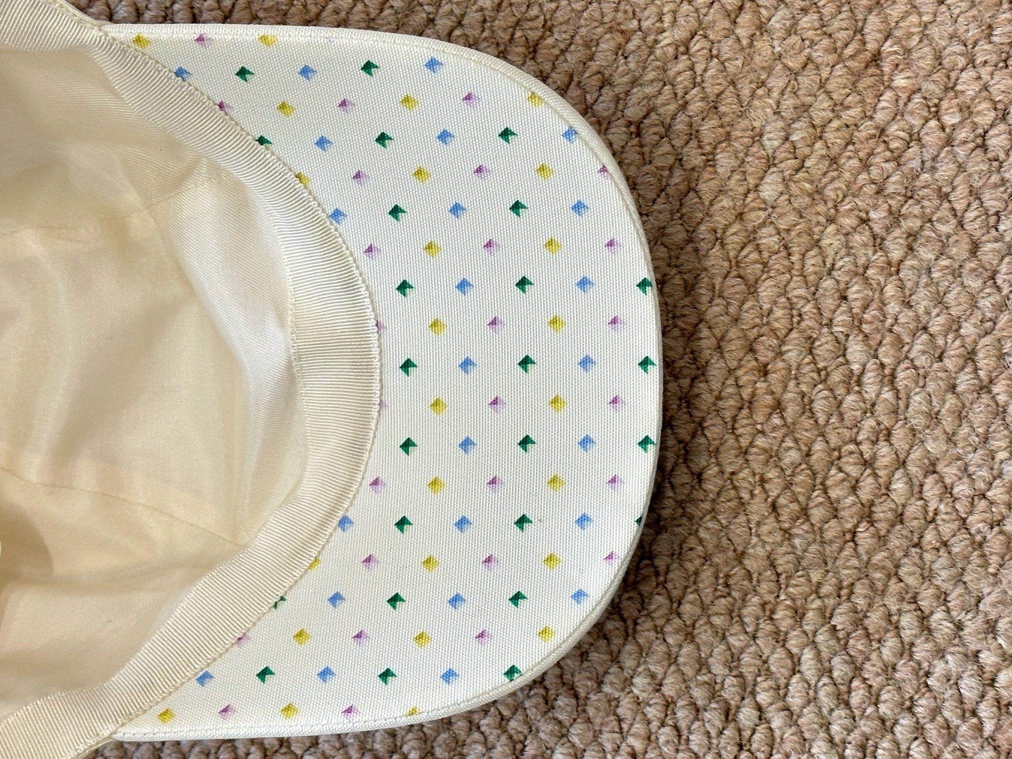 Size 58 - Hermès Davis Pois Medor Ecru cap