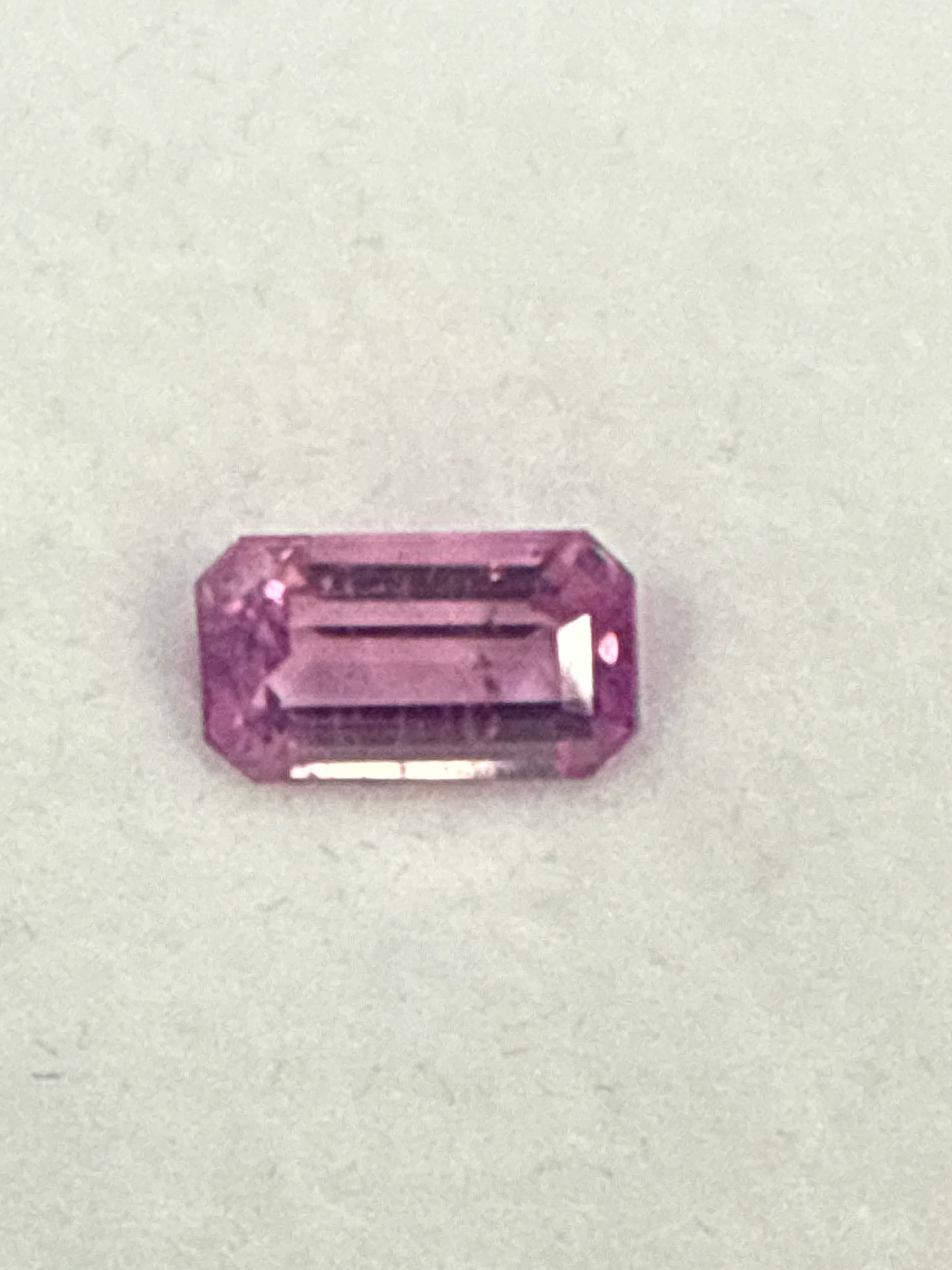 2.66ct Certified Kashmir Padparadscha Sapphire