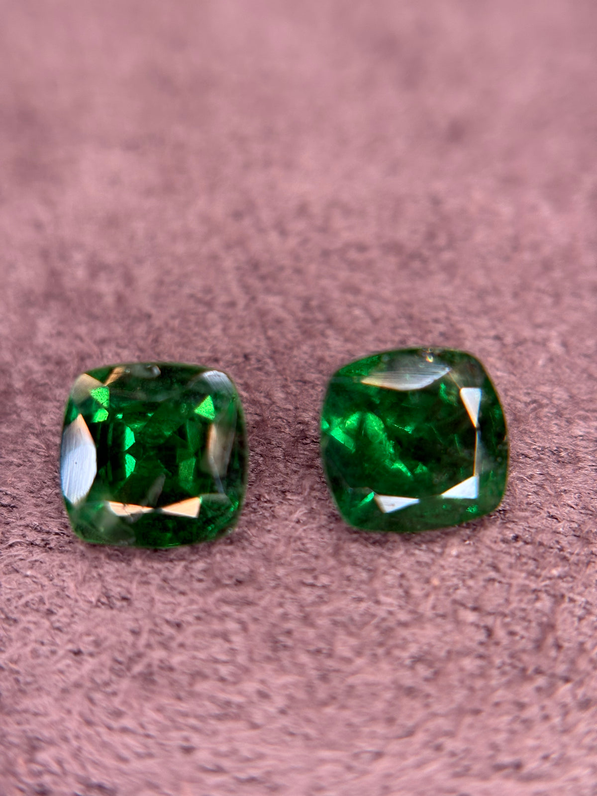 1.80ct Tsavorite PAIR Cushion THAIC1401