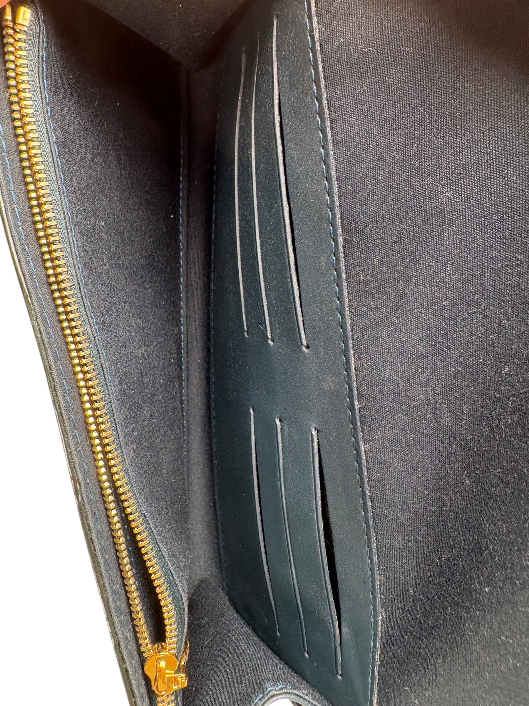 Louis Vuitton Vernis Green Bag