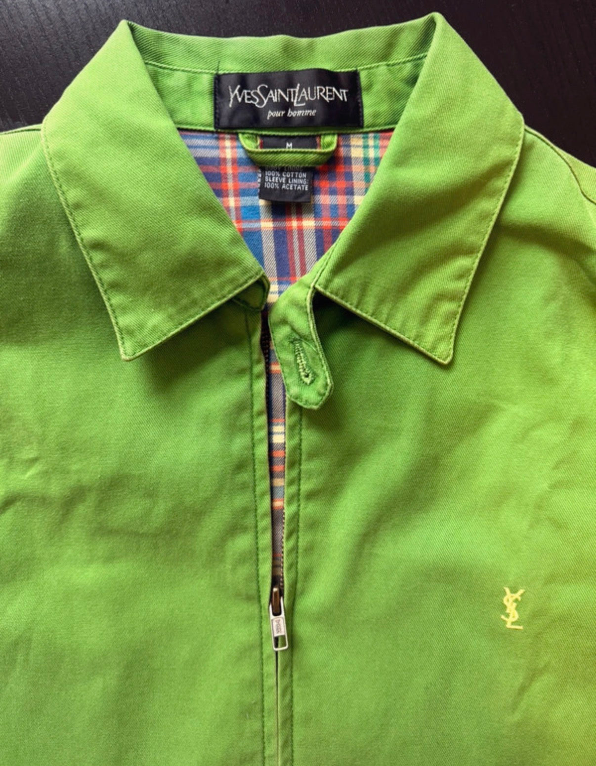 Yves Saint Laurent YSL vintage Harrington bomber jacket M DBXM0045