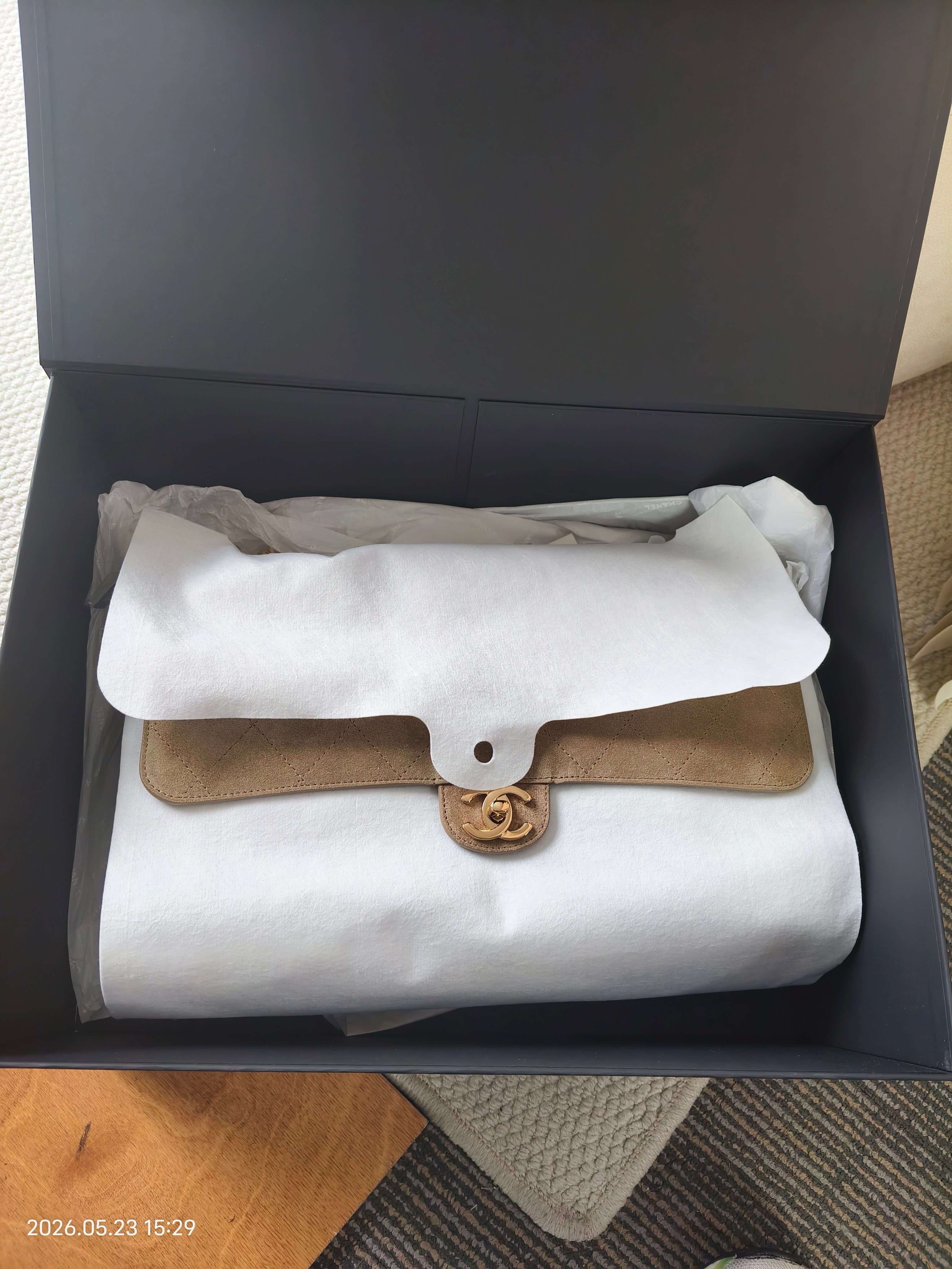 Chanel Maxi flap Suede