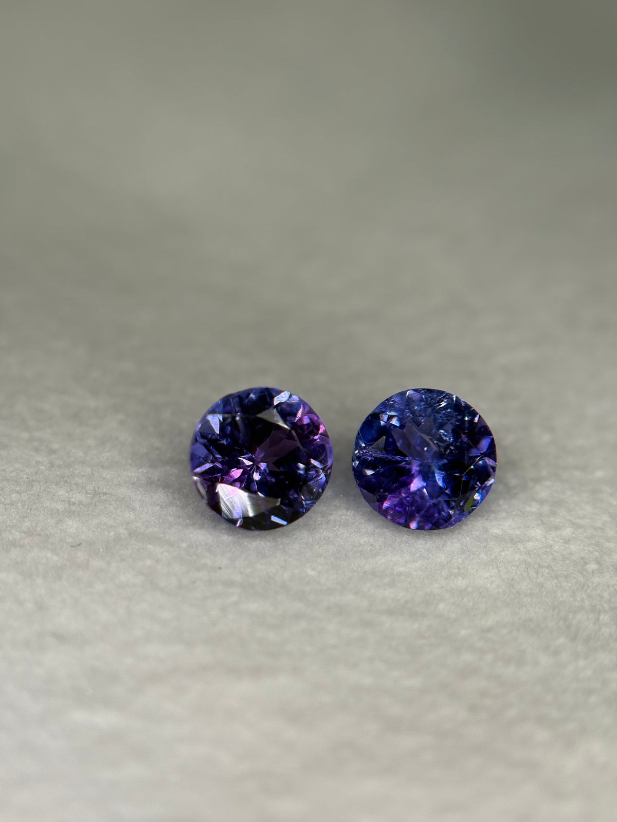 1.90ct Tanzanite Round PAIR THAIC1312