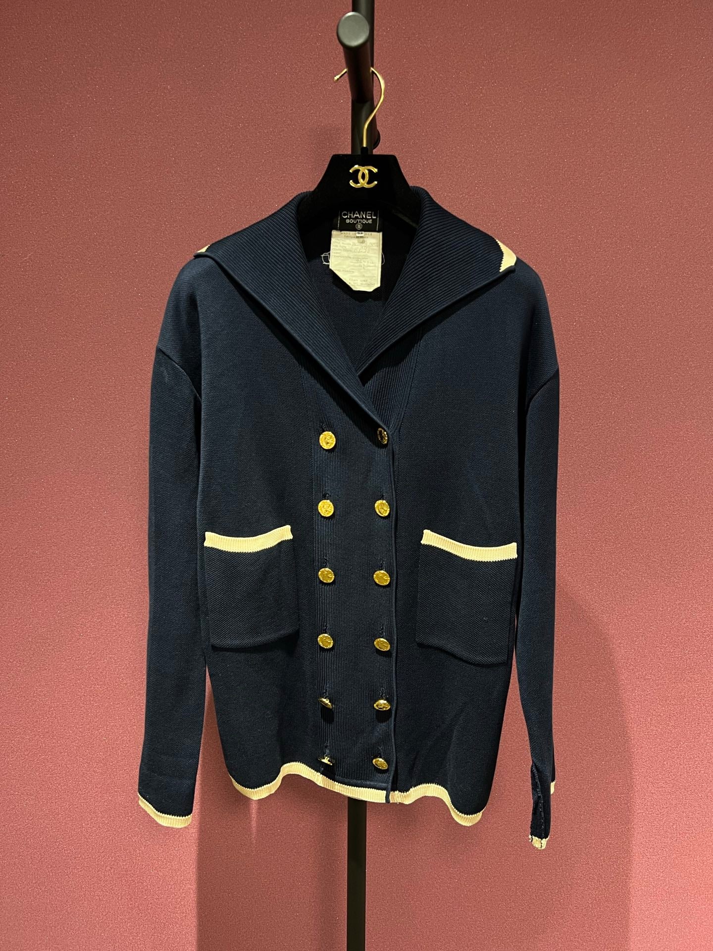 CHANEL 80s SAILOR CARDIGAN FT102133