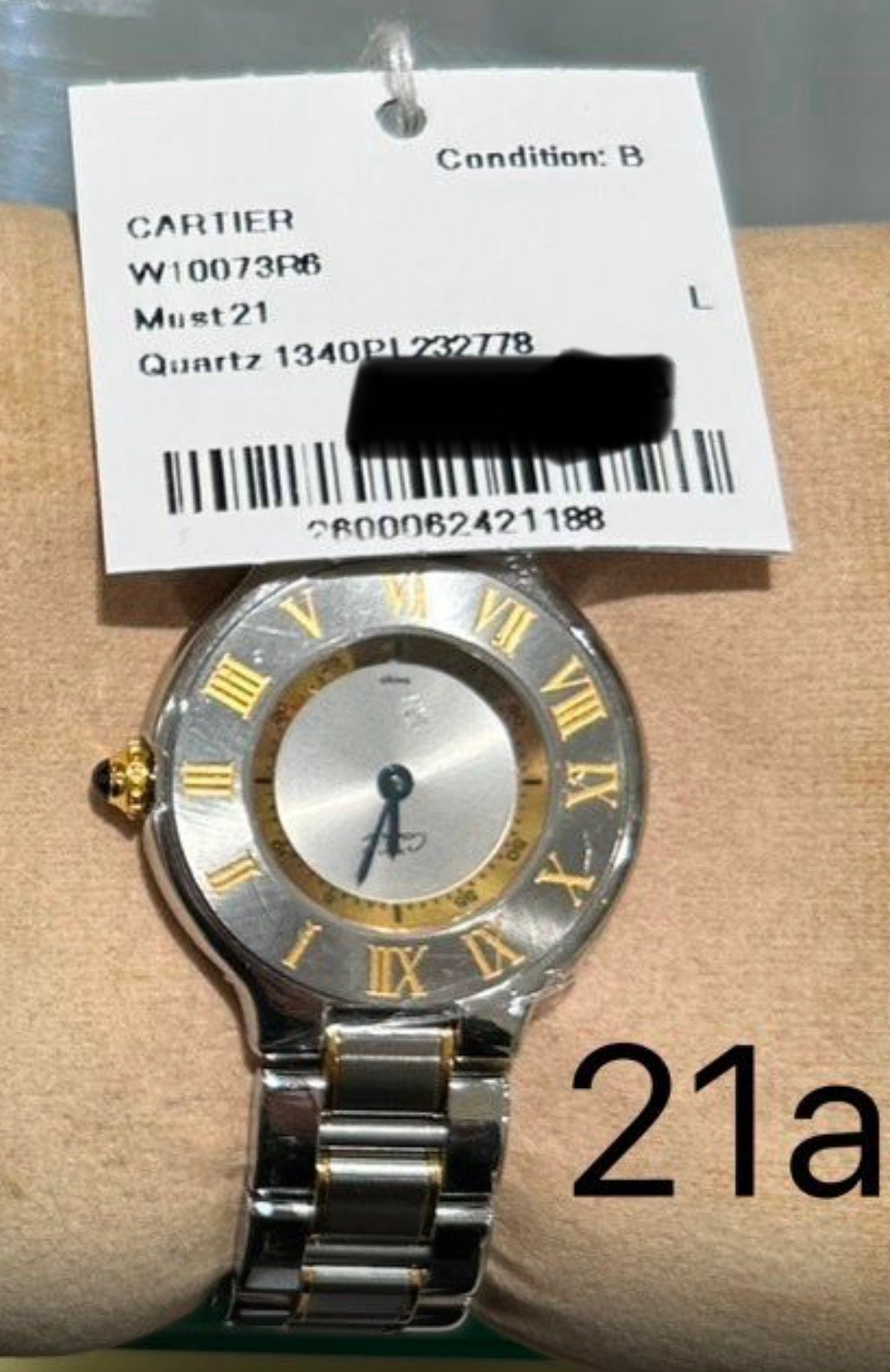 CARTIER Must 21 Quartz 1340PL232778 BK21a