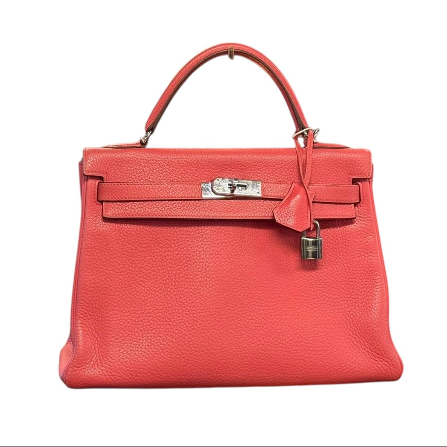 Hermes Kelly 32 Pink In Clemence