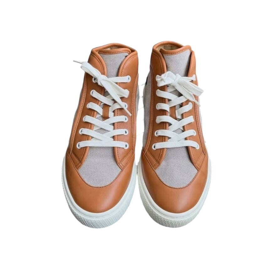 Hermes Enjoy Sneakers Prunoir/Natural Sz 42 SYCYA138