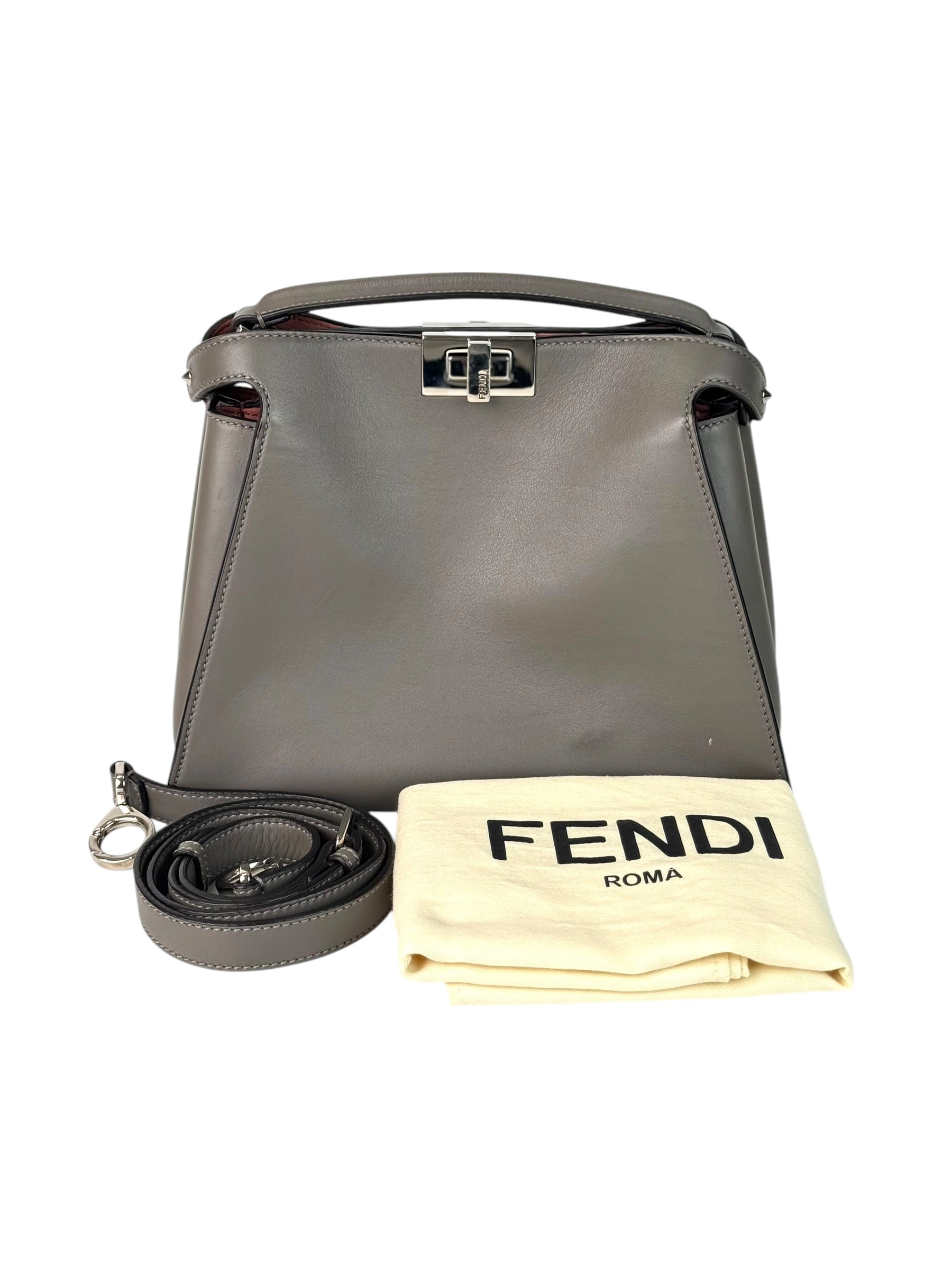 Fendi Peekaboo Medium Bag Grey