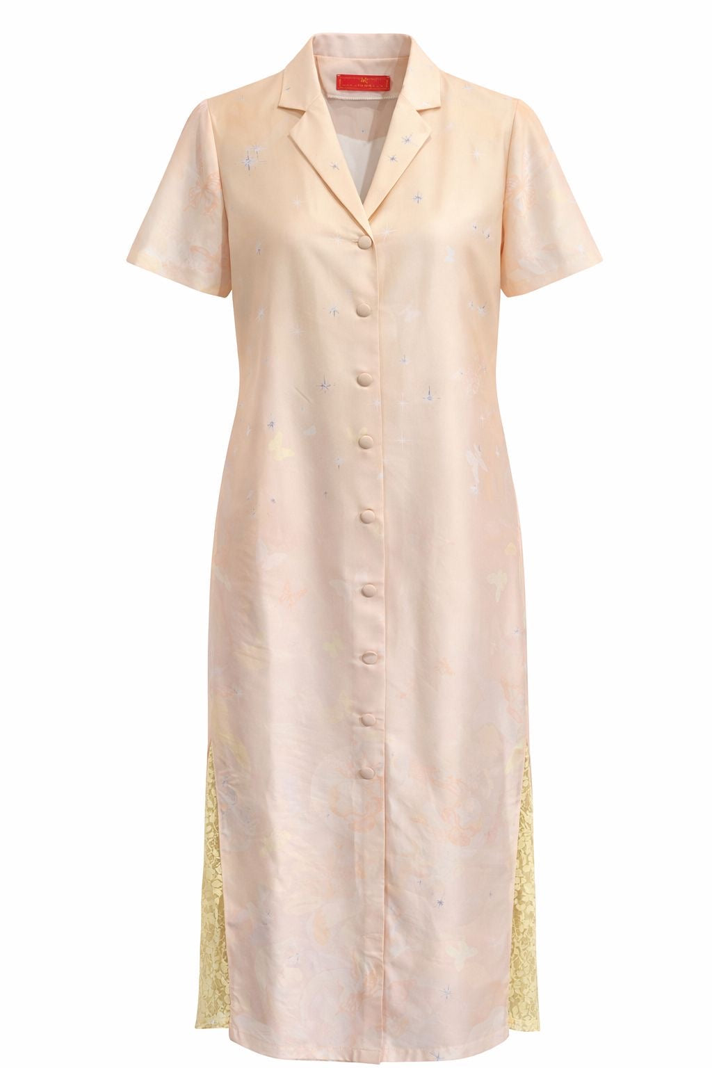 DRESS MELANIE LACE SIDE BUTTERFLIES MCL00587