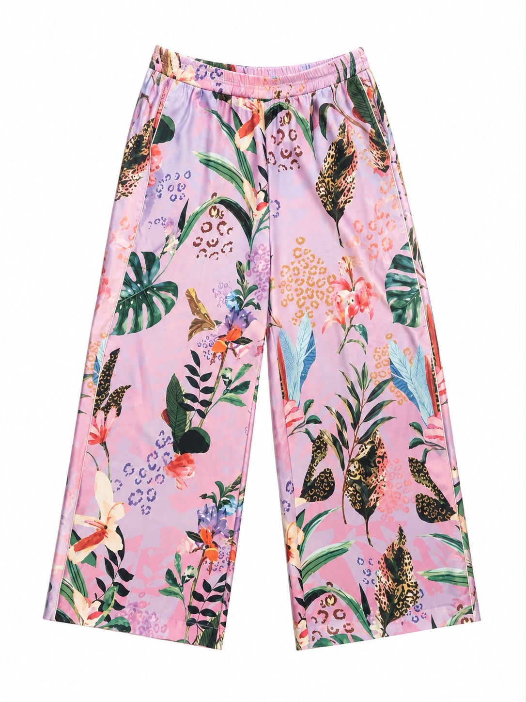 TROUSER SIDE PIPPING LEO GRADIENT FLORAL MCL12969
