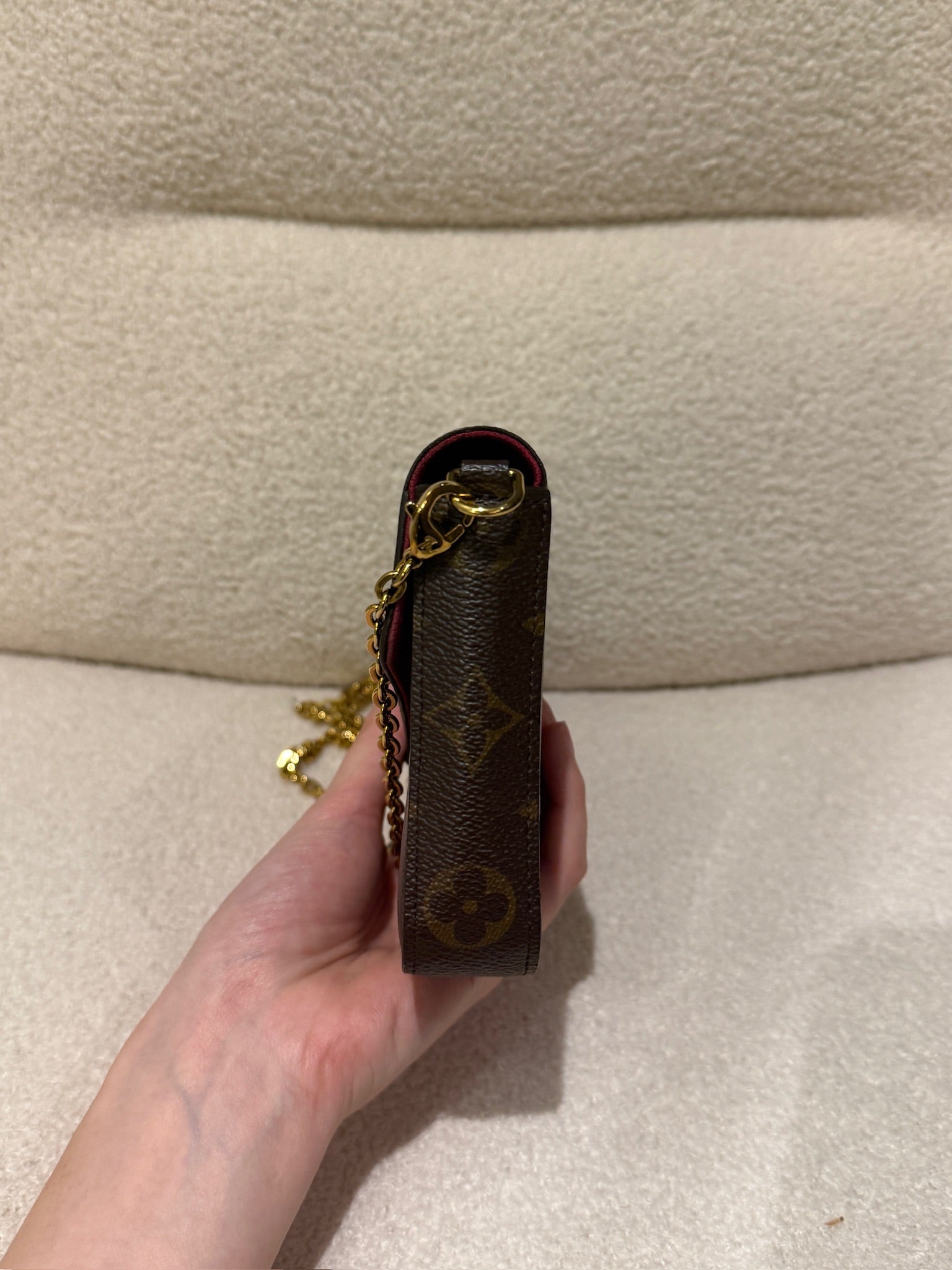 Louis Vuitton Pochette Felicie Monogram - Fuchsia