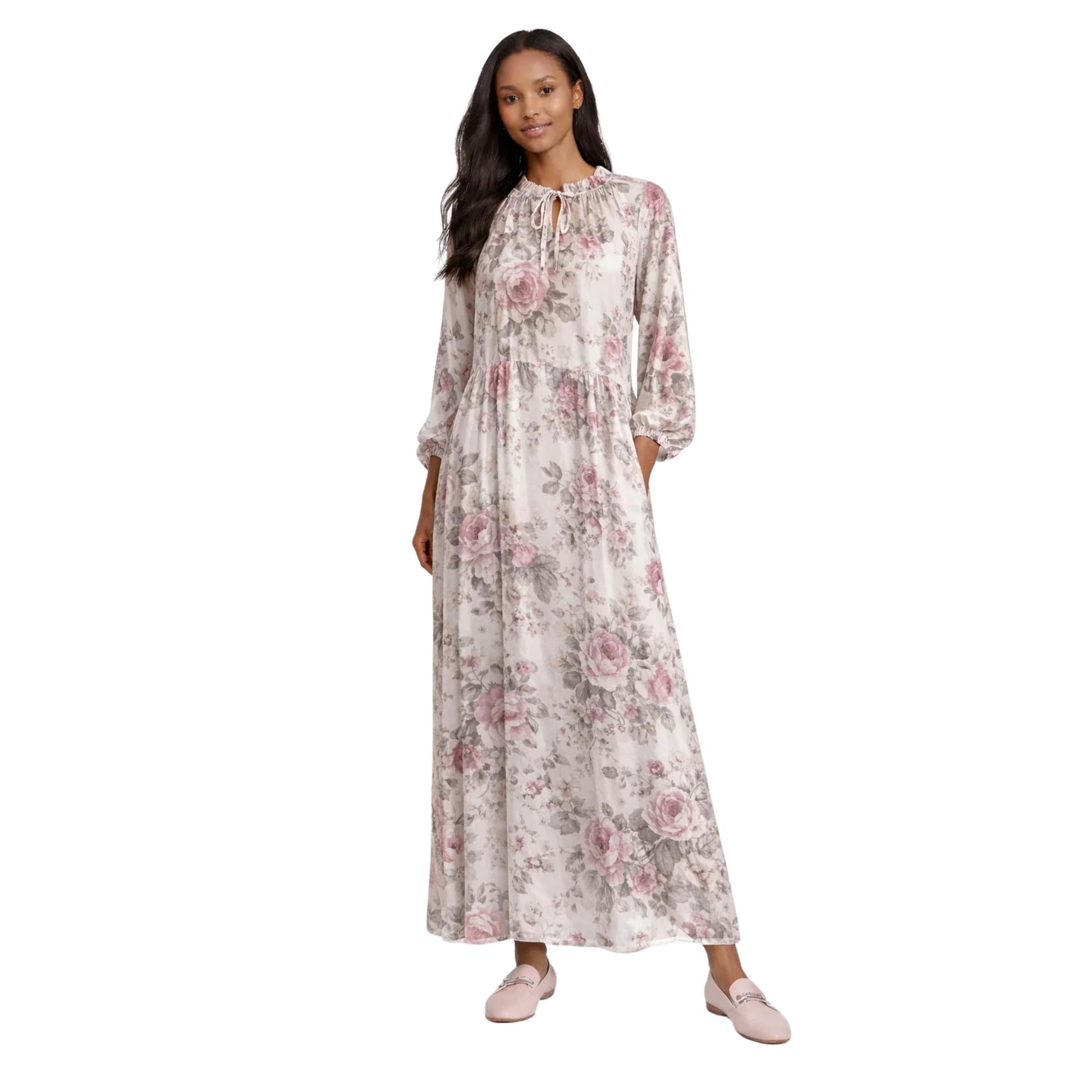 FLOWY MAXI DRESS فستان “BLOSSOM WHISPER”