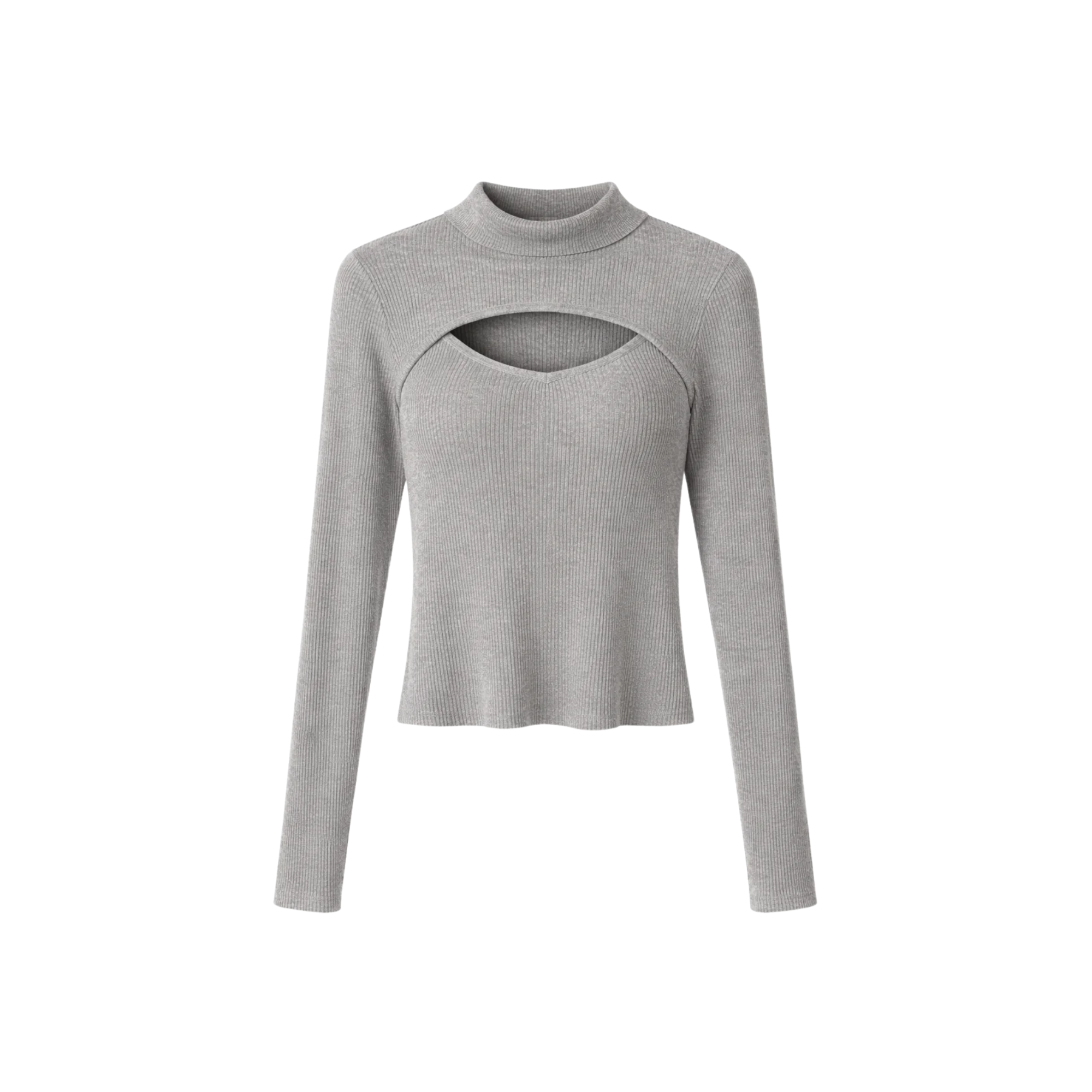 FRONT CUT OUT LONG SLEEVE TOP (فستان)"FINA"