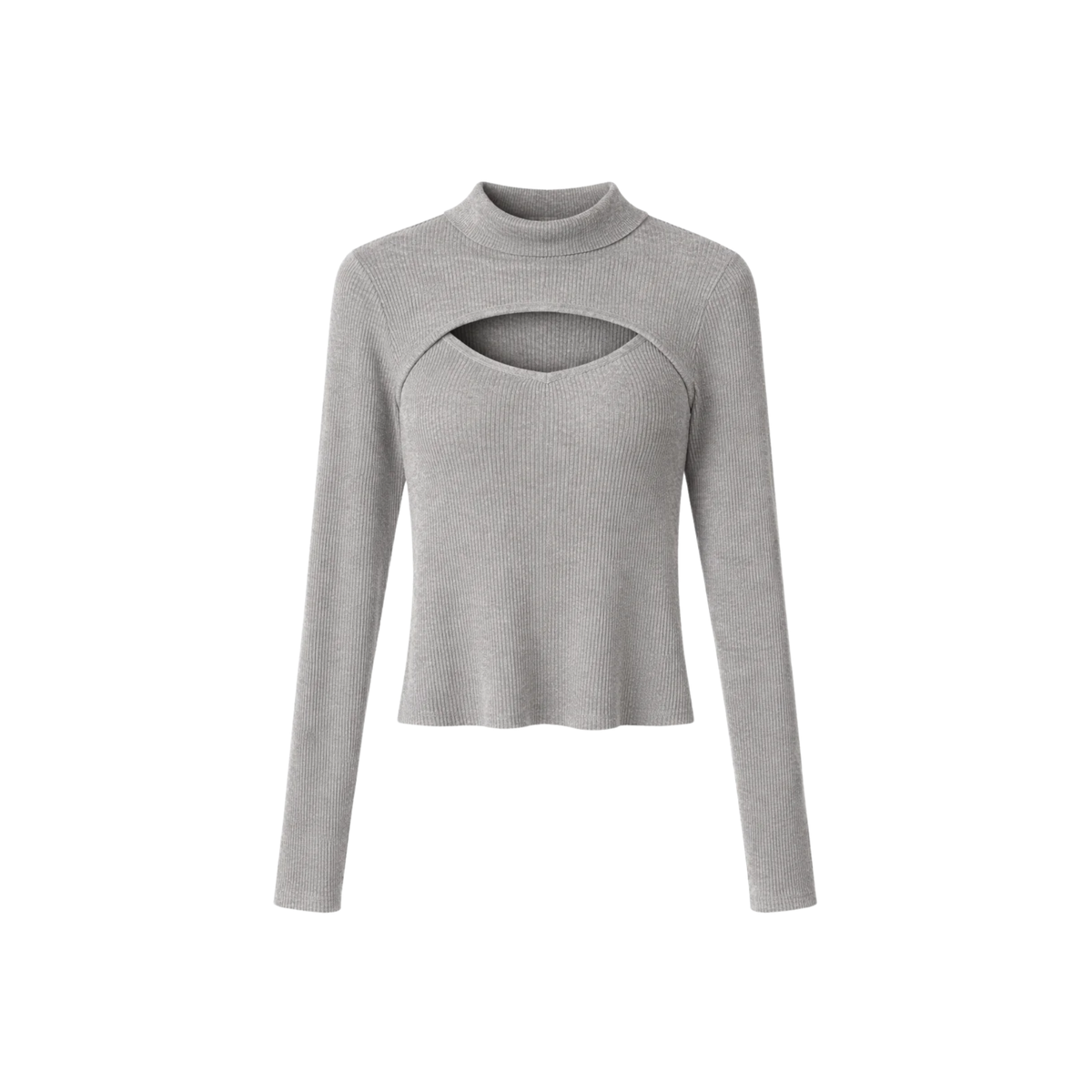 FRONT CUT OUT LONG SLEEVE TOP (فستان)"FINA"