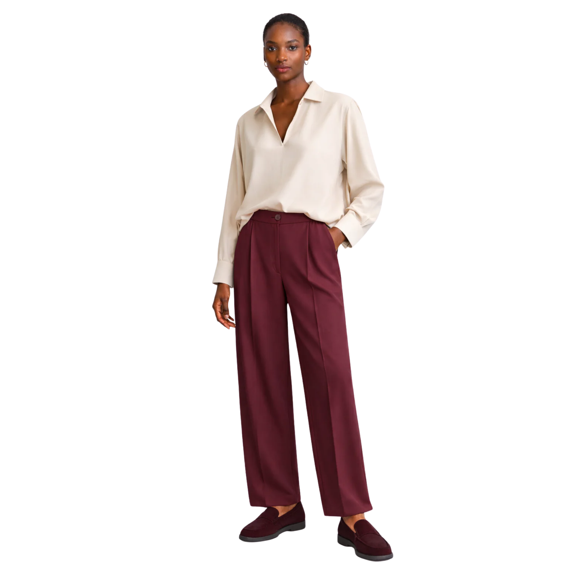 FRONT PLEATED PANTS (بنطلون) “AIKA”