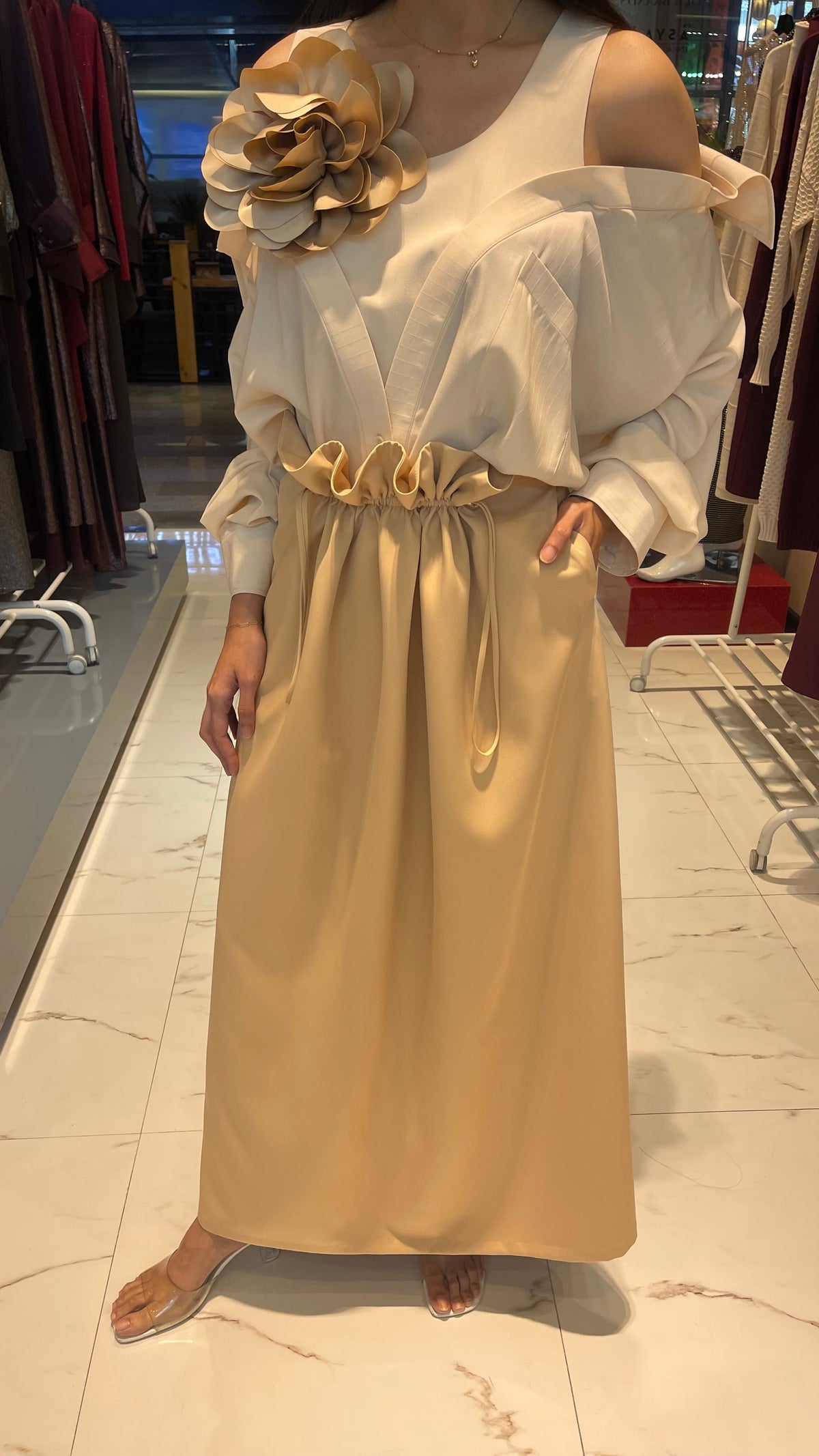 HIGH WAIST SKIRT (التنورة) “JINA” (CREPE COLLECTION)
